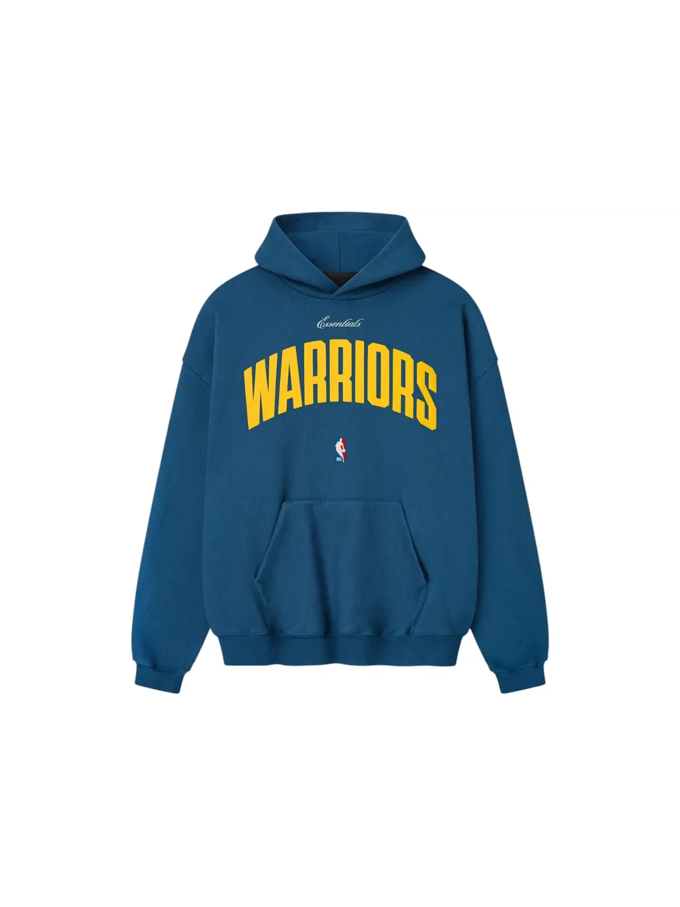 Мужской худи с принтом Warriors 90s Fear of God Essentials — изображение 1 из 2, синий