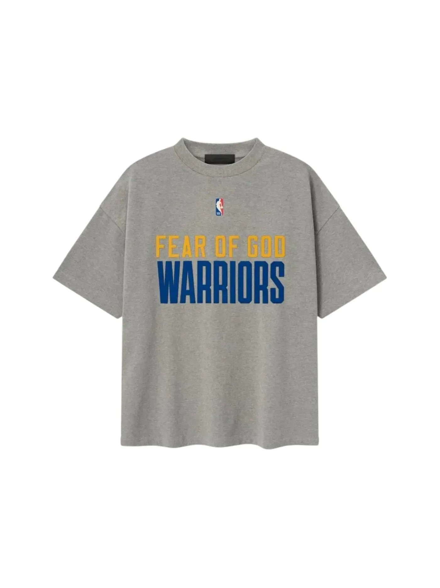 Мужская футболка с принтом Fear of God Essentials Warriors 90's Tee, Concrete Heather — изображение 1 из 3