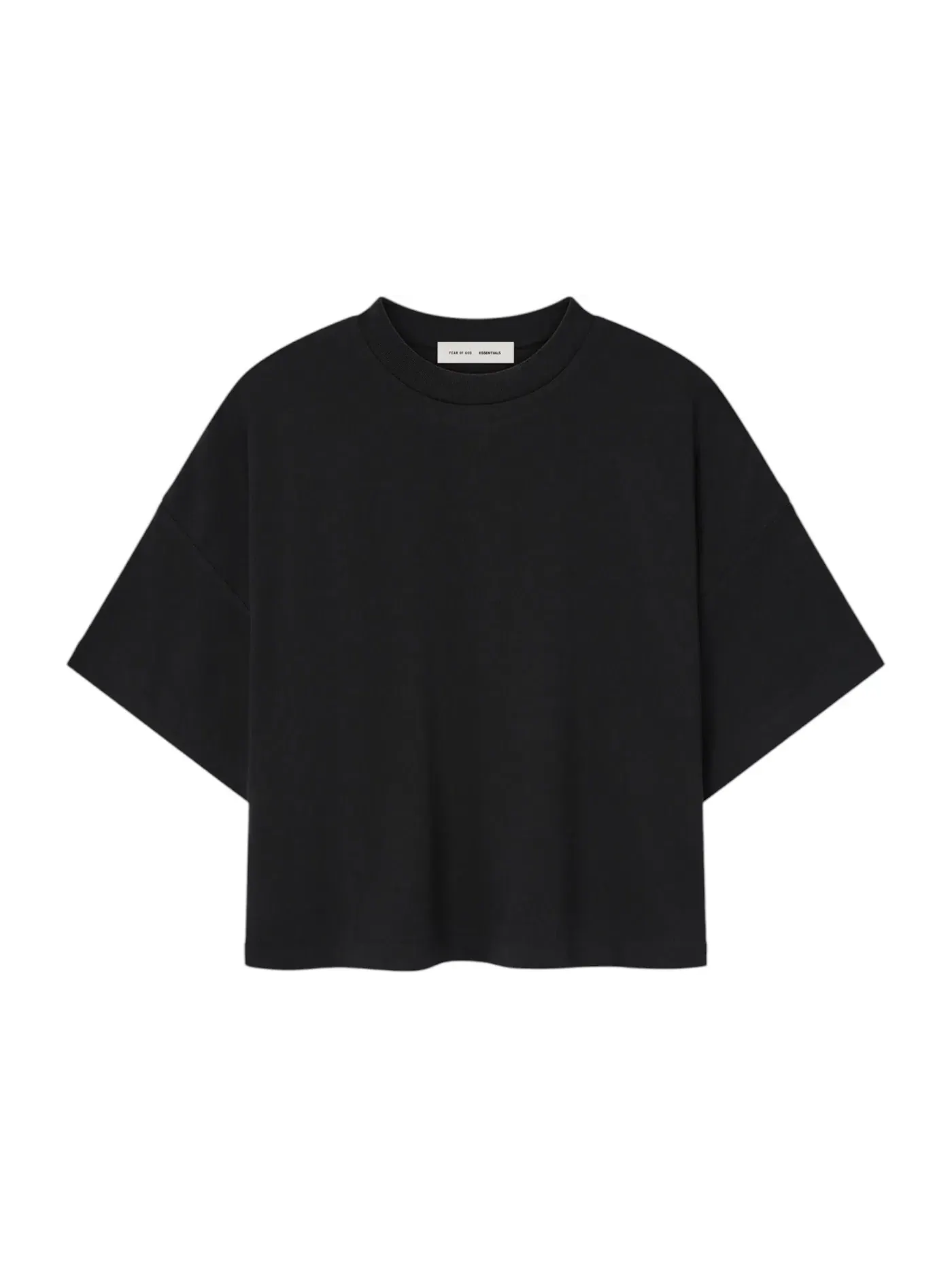 Женская футболка свободного кроя Fear of God Essentials Tee (FW25) — изображение 1 из 1, черный