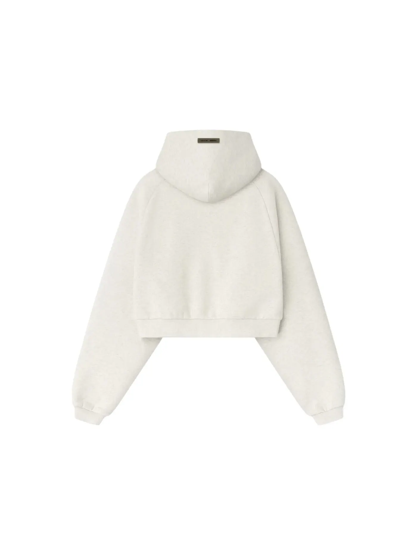 Женский худи с длинным рукавом Fear of God Essentials Embossed 90's Raglan Hoodie — изображение 2 из 2, овсяный