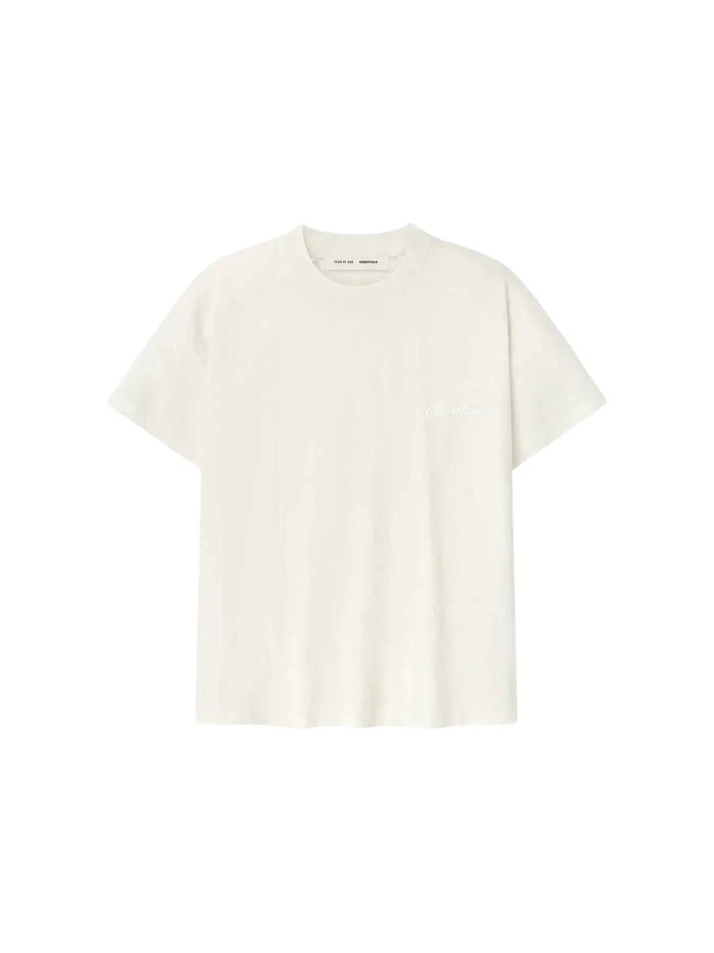 Женская футболка с вышивкой Fear of God Essentials Tee — изображение 1 из 2, белый