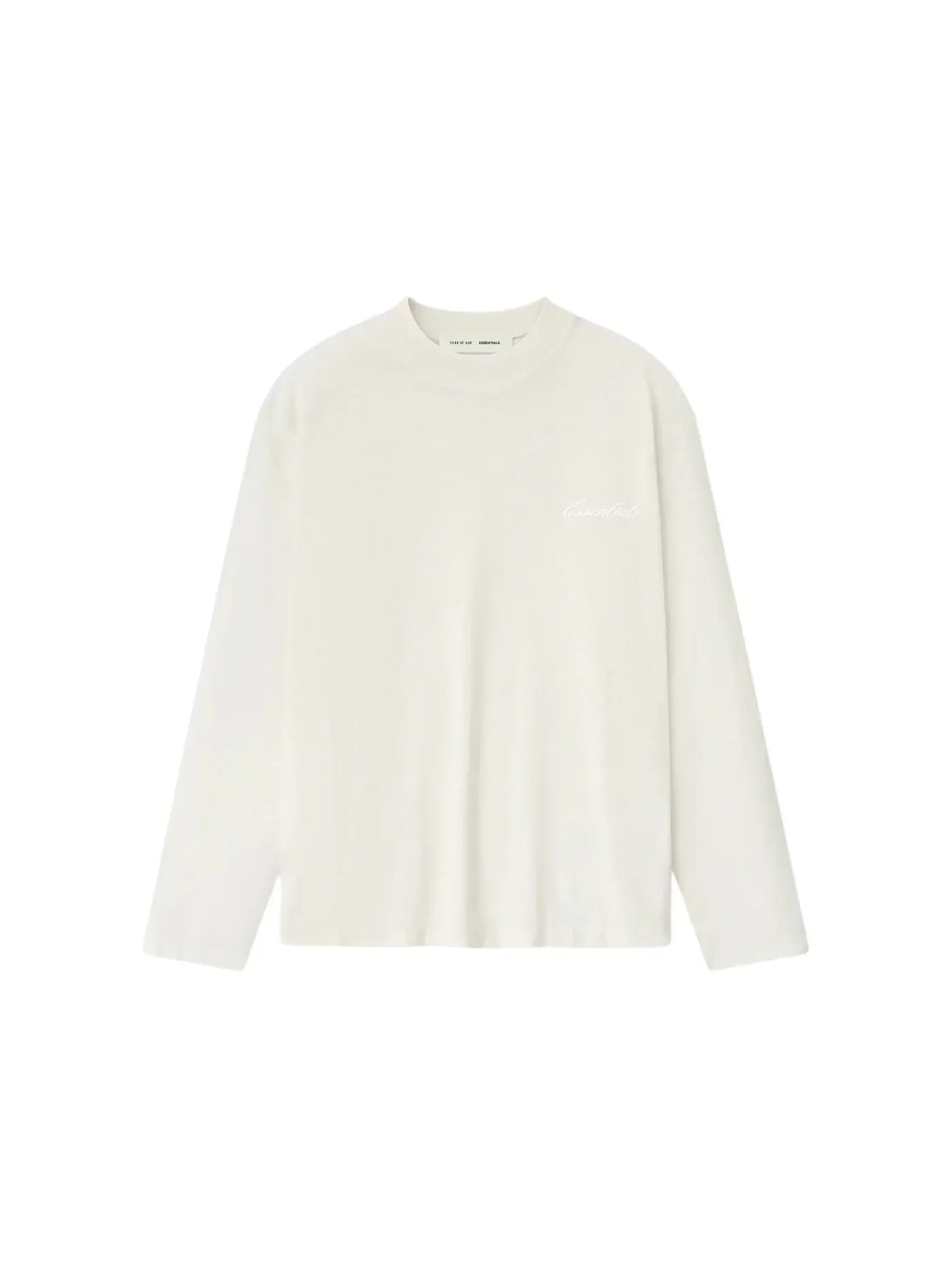 Женская футболка с длинным рукавом с вышивкой Fear of God Tee — изображение 1 из 2, белый