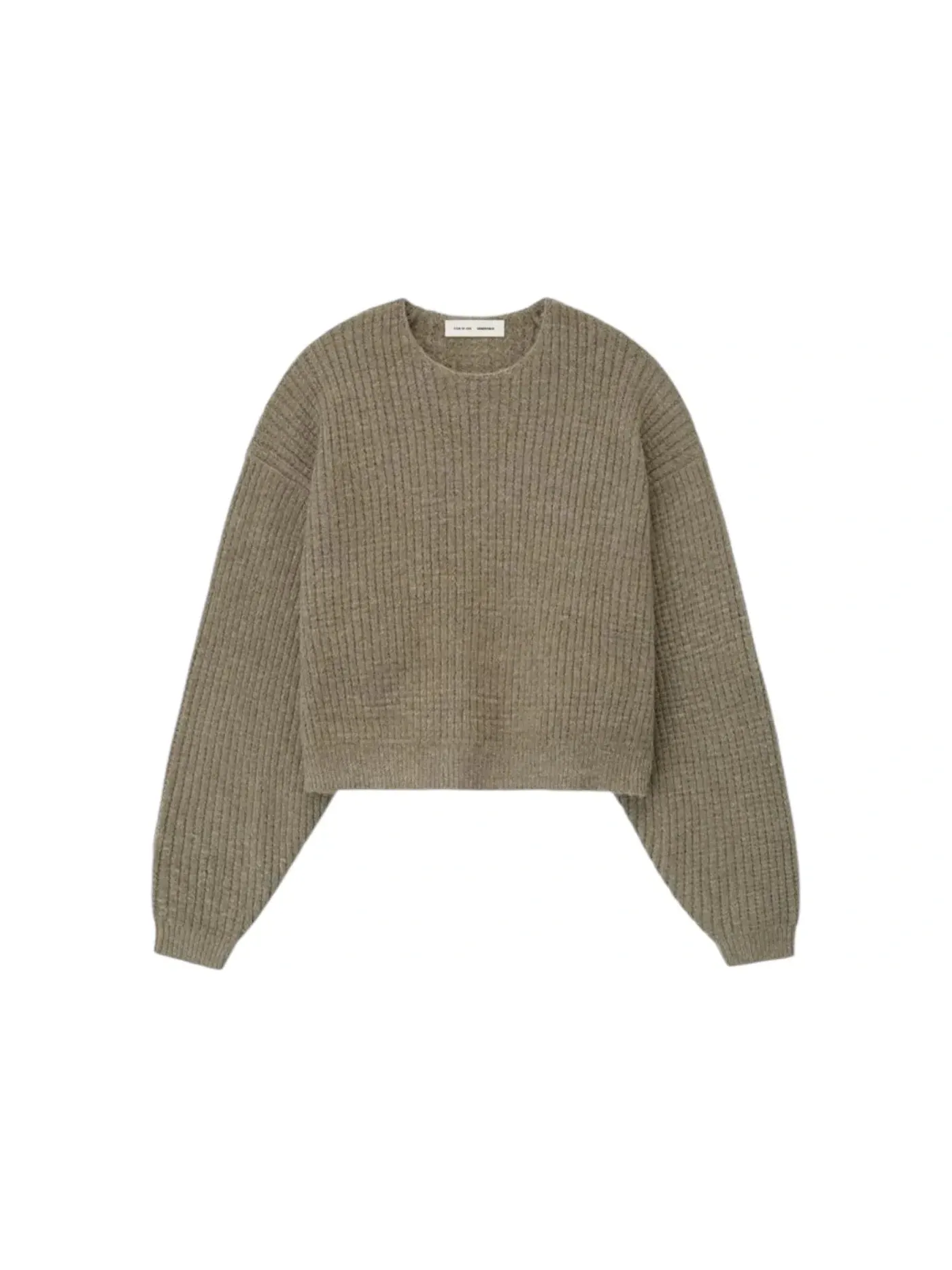 Женский свитер с плотным вафельным переплетением Fear of God Essentials, Homestead Heather — изображение 1 из 2