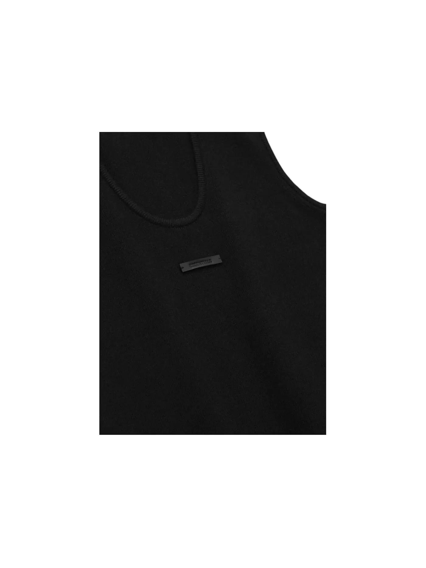Женский топ-майка Essentials Rib Tank Fear of God — изображение 3 из 3, винтажный черный