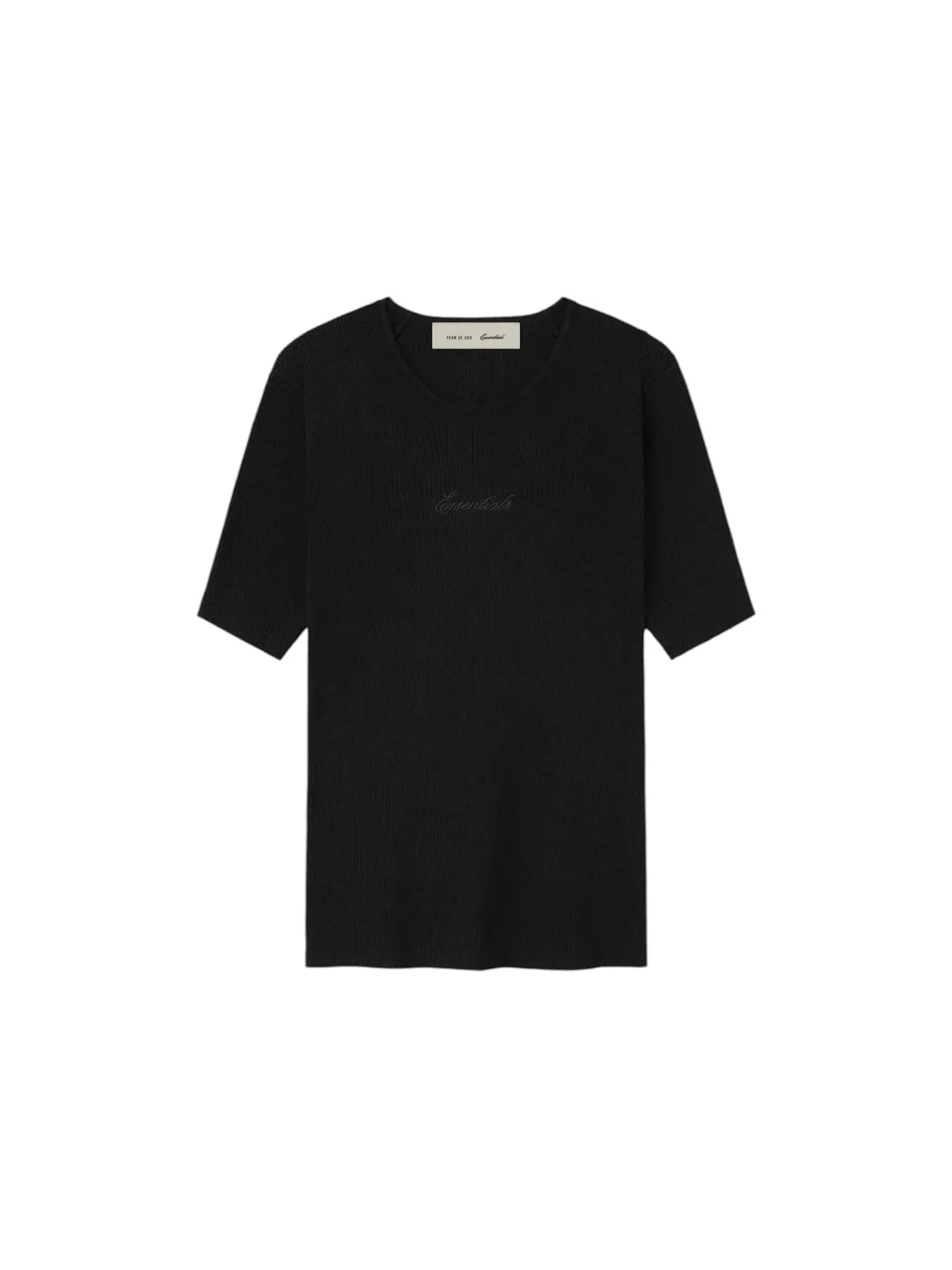 Женская футболка с коротким рукавом Signature Rib Knit Fitted Short Sleeve Tee Fear of God — изображение 1 из 2