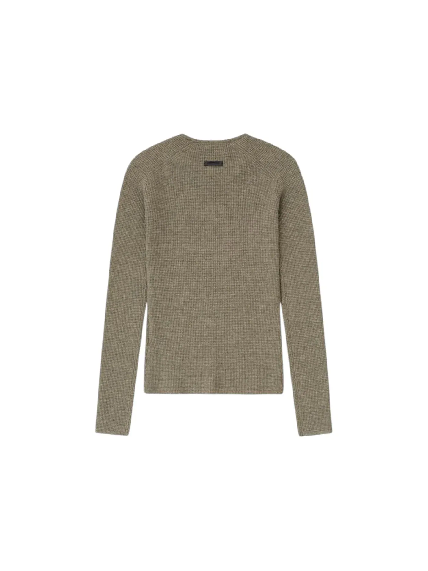 Женская футболка с длинным рукавом из вафли Fear of God Essentials, Homestead Heather — изображение 2 из 3