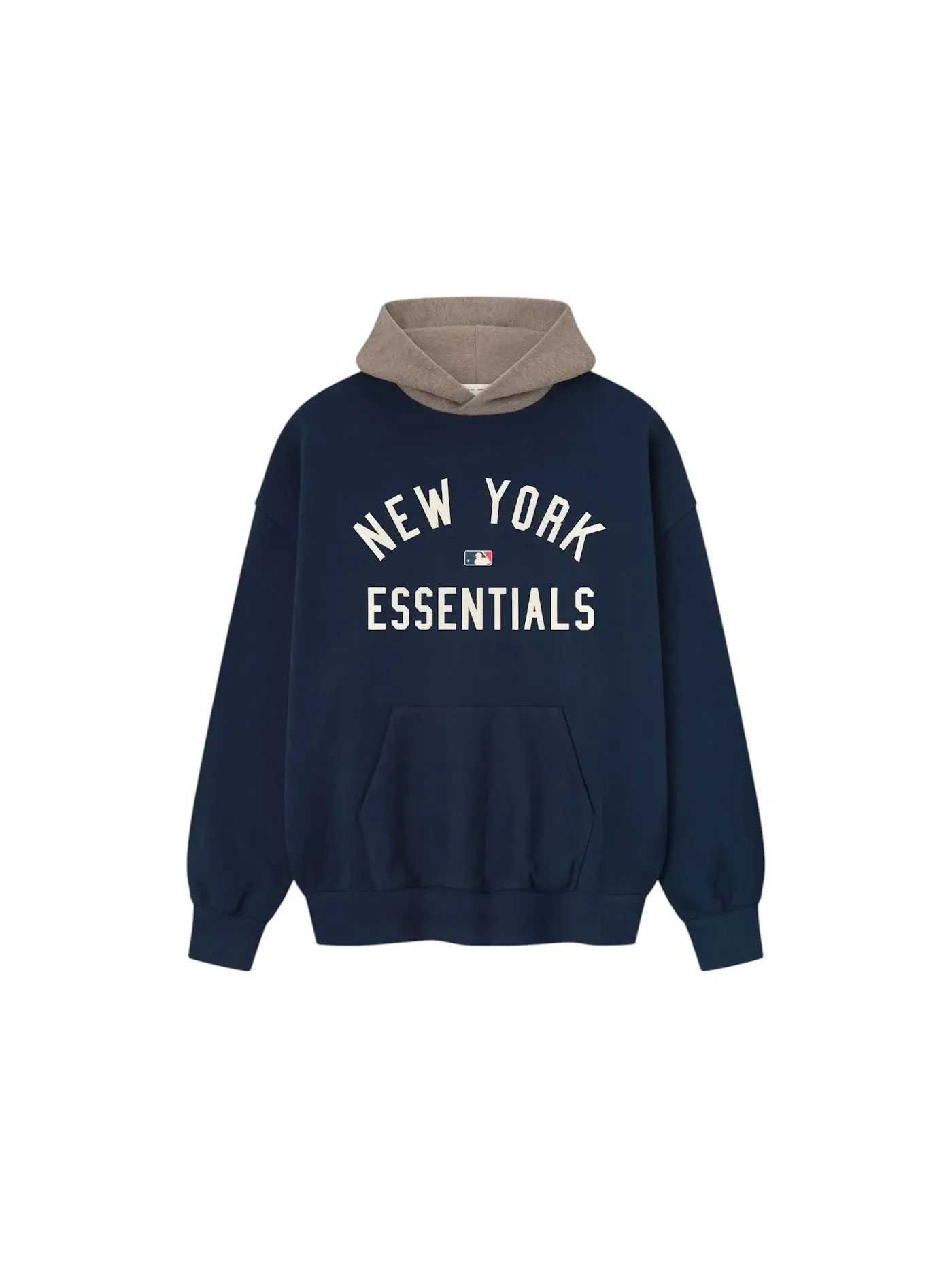 Мужской худи с длинным рукавом Fear of God Essentials Yankees Sport Hoodie — изображение 1 из 2, темно-синий