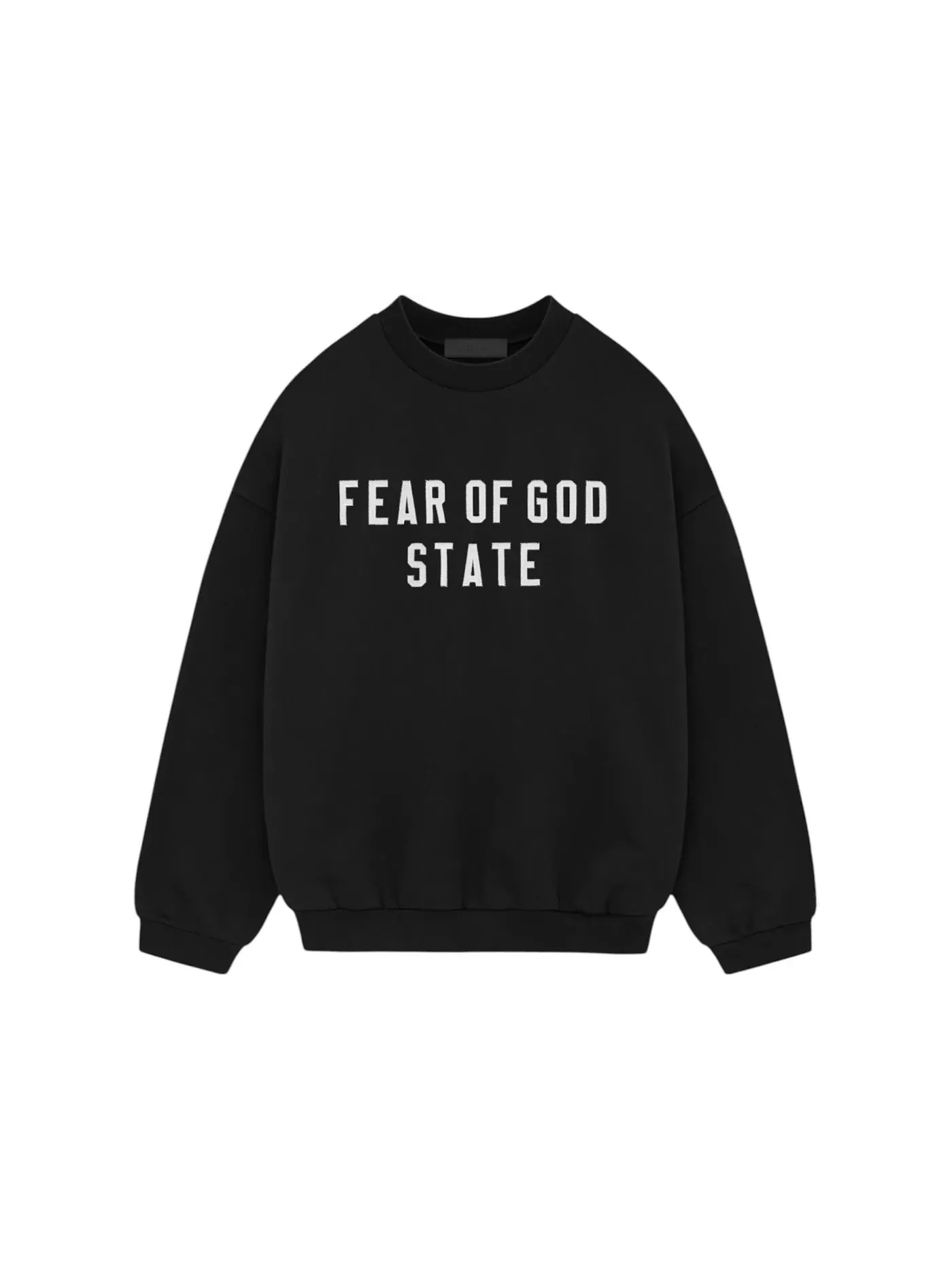 Мужской свитшот с длинным рукавом Crewneck Fear of God — изображение 1 из 2, черный