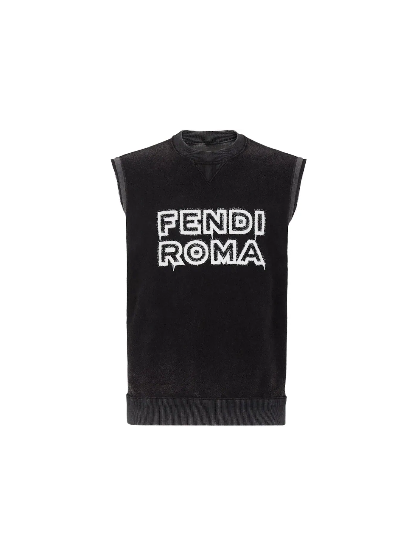 Мужской джемпер с длинным рукавом Fendi by Marc Jacobs — изображение 3 из 3, черный