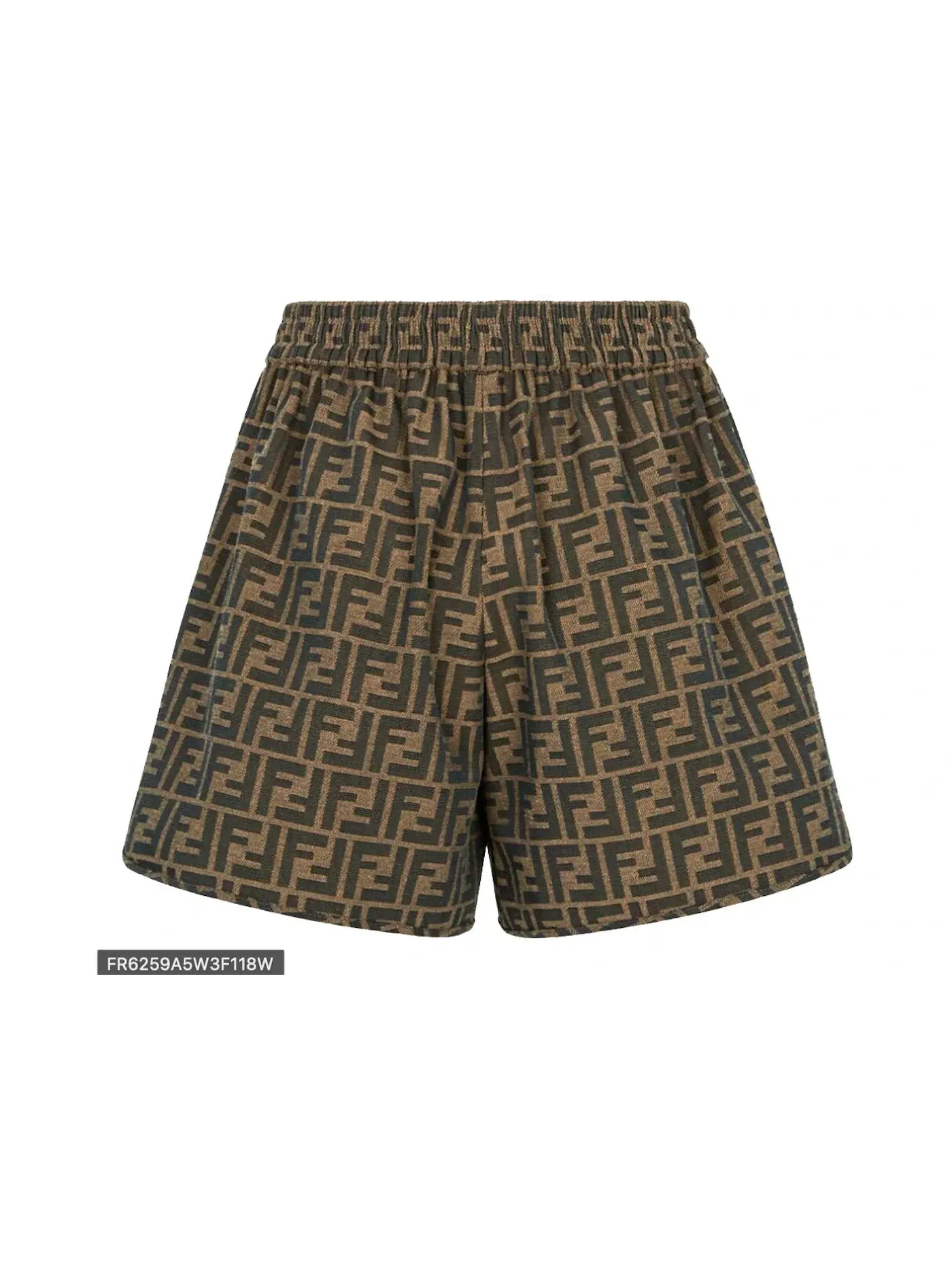 Женские шорты из канваса Shorts Fendi — изображение 2 из 2, коричневый