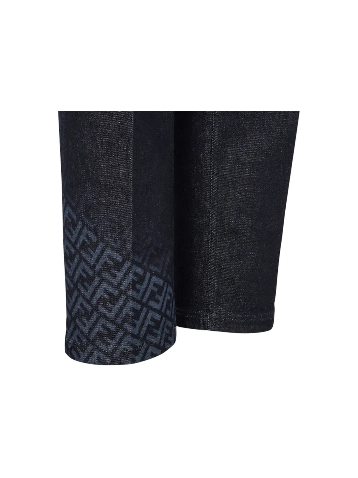 Мужские джинсы Regular Fit Fendi Monogram Logo — изображение 2 из 2, синий