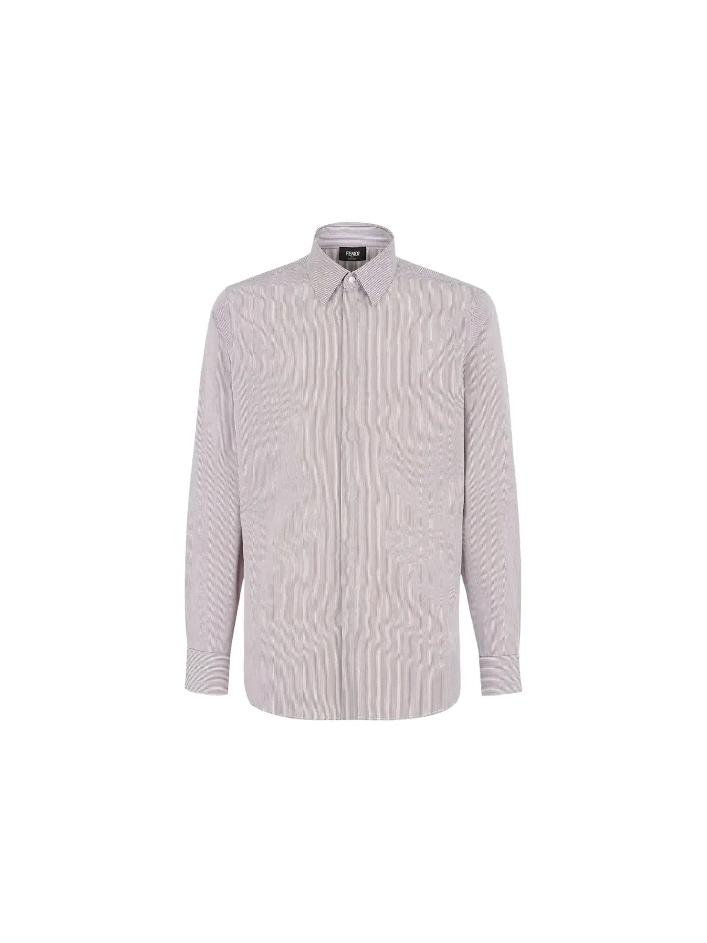 Мужская рубашка в полоску Fendi Shirt, Choko