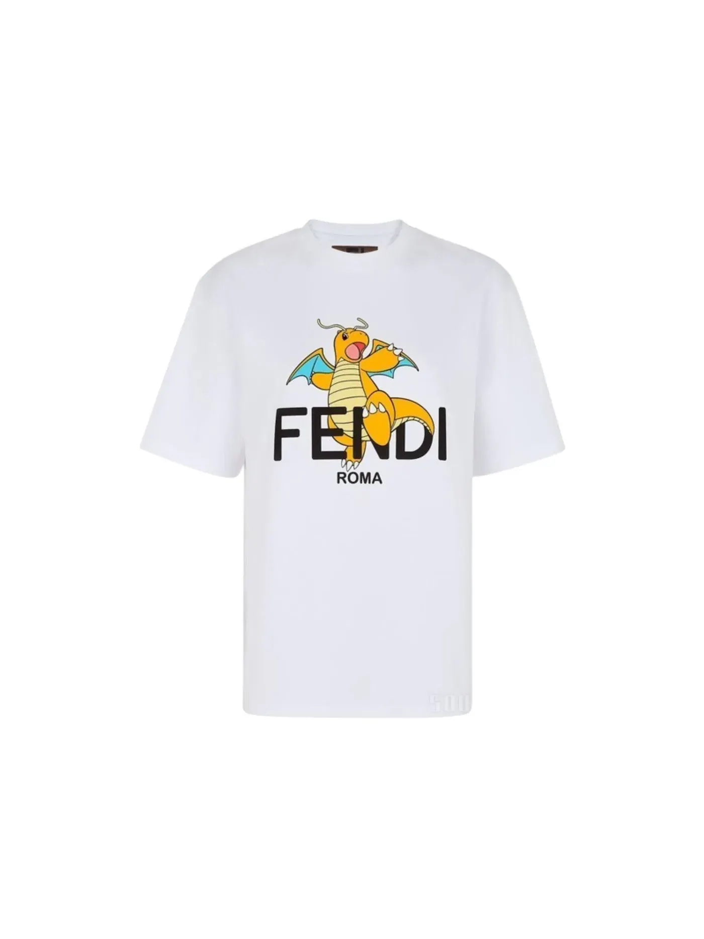Женская футболка с принтом Fendi x Fragment x Pokemon Dragonite Fendi