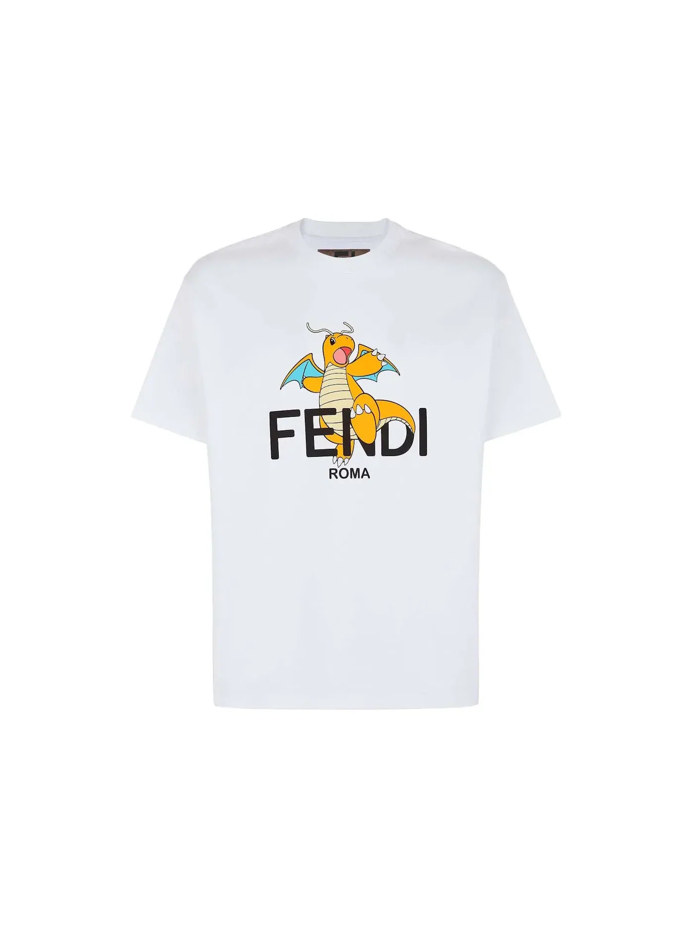 Мужская футболка с принтом Fendi x FRGMT x Pokemon T-shirt Fendi — изображение 1 из 2, белый