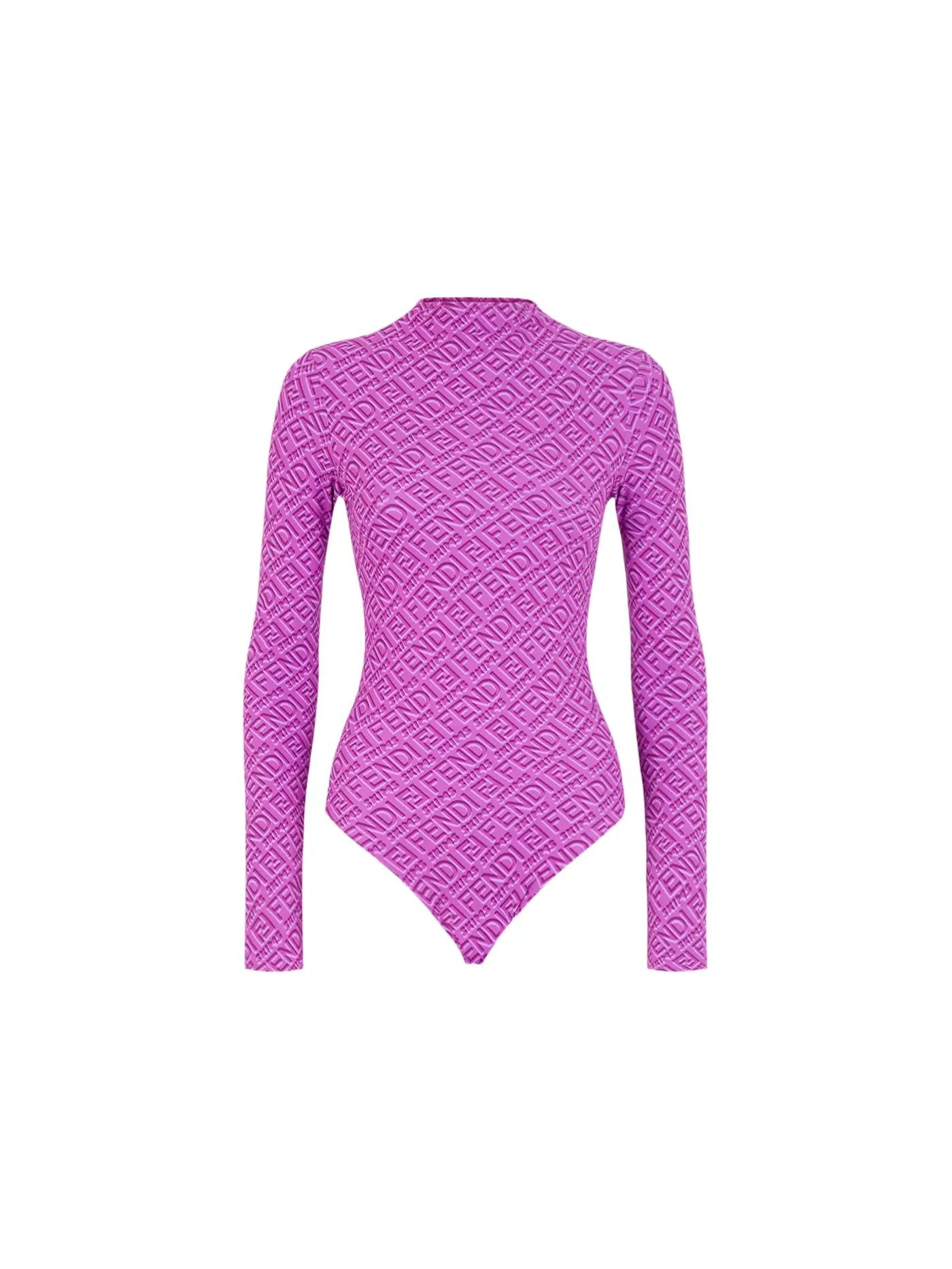 Женский боди с принтом Mock Neck Long Sleeve Bodysuit Fendi, Colorado — изображение 1 из 3