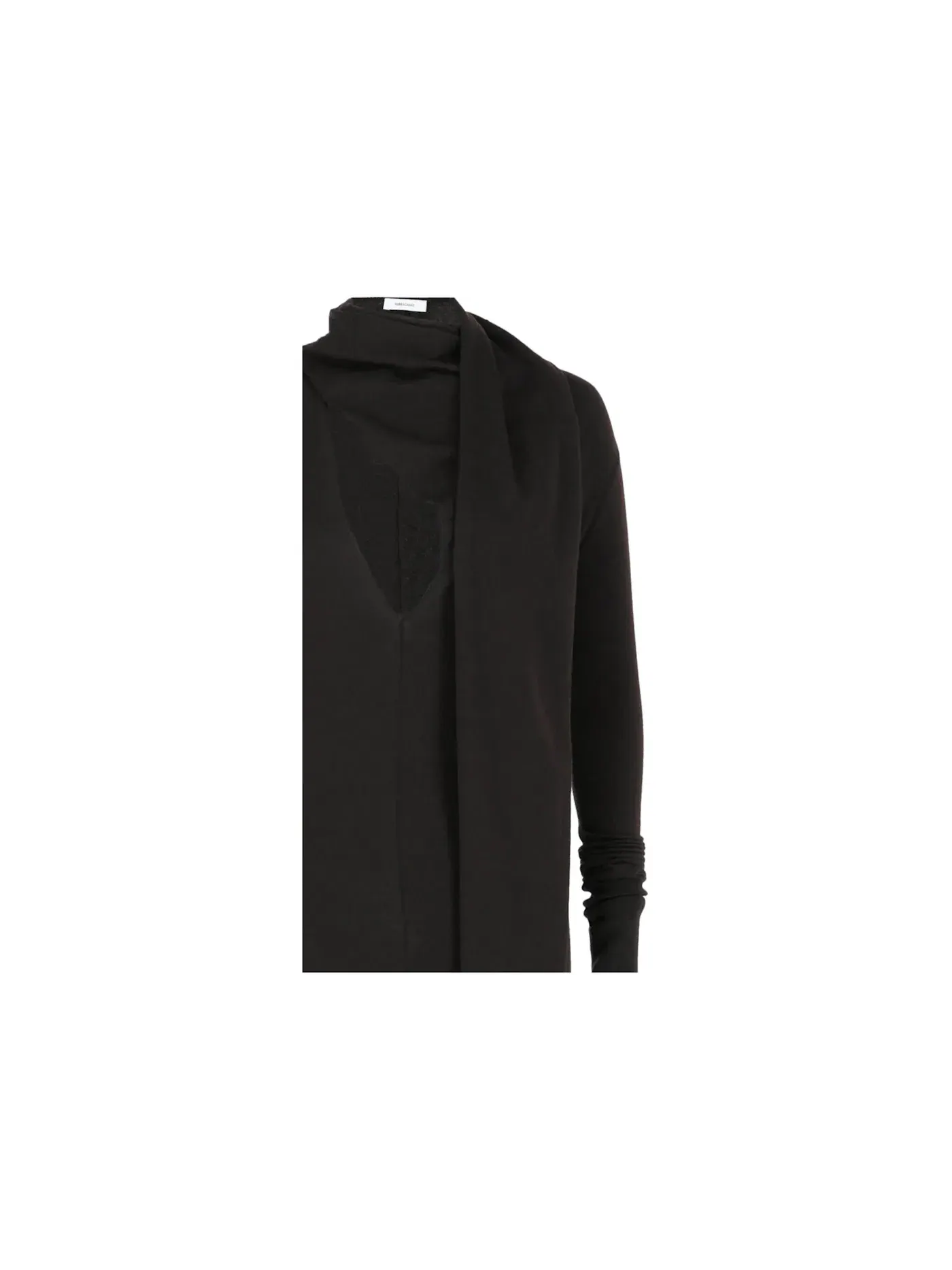 Женский комбинезон с драпировкой и вырезами Ferragamo — изображение 3 из 3, коричневый