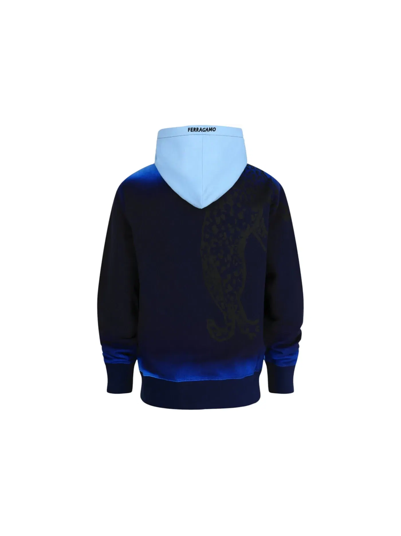 Мужской худи с принтом Hoodie Ferragamo — изображение 2 из 3, черный