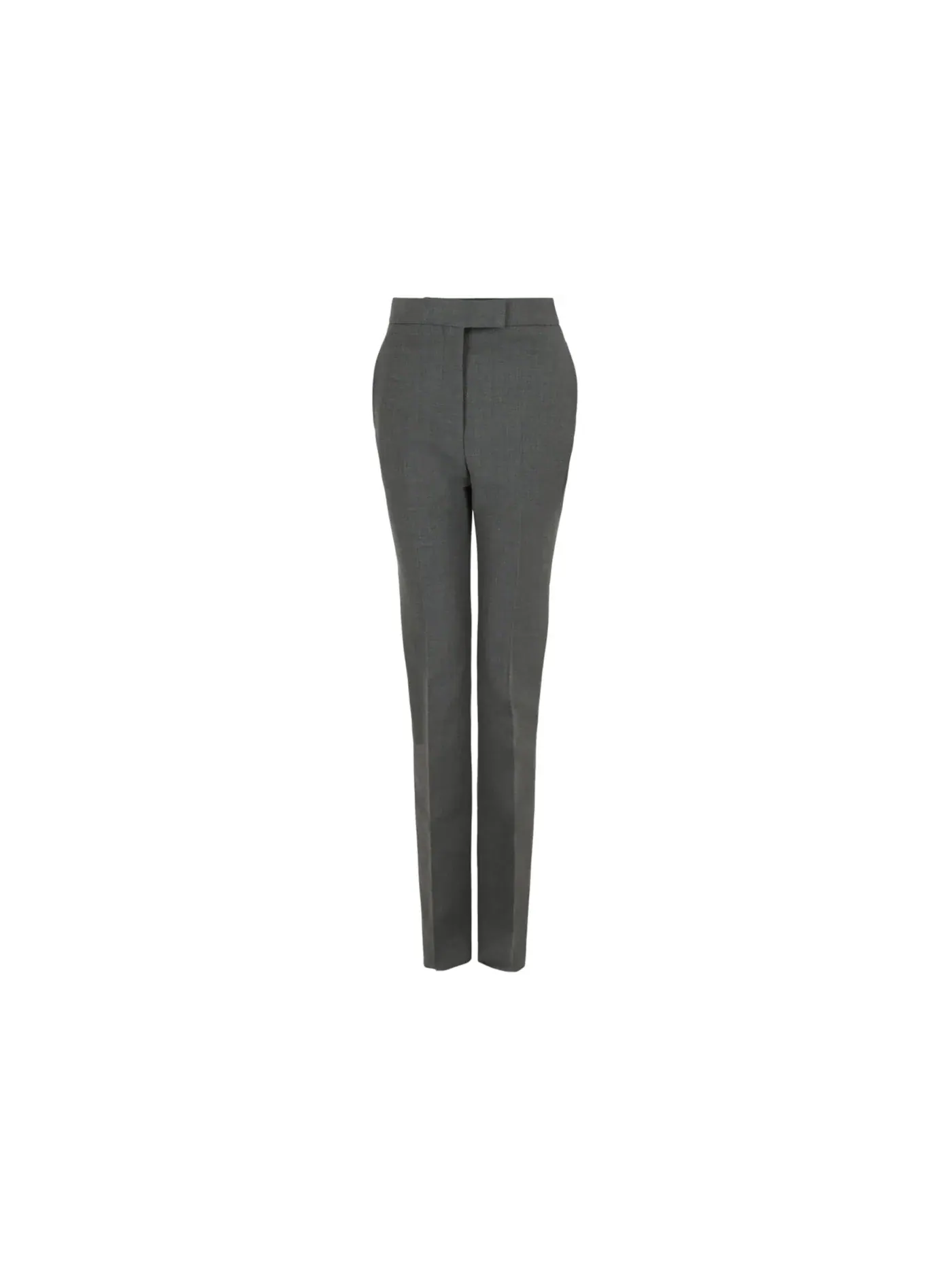 Женские брюки прямого кроя из шерсти Trousers Ferragamo — изображение 1 из 3, серый