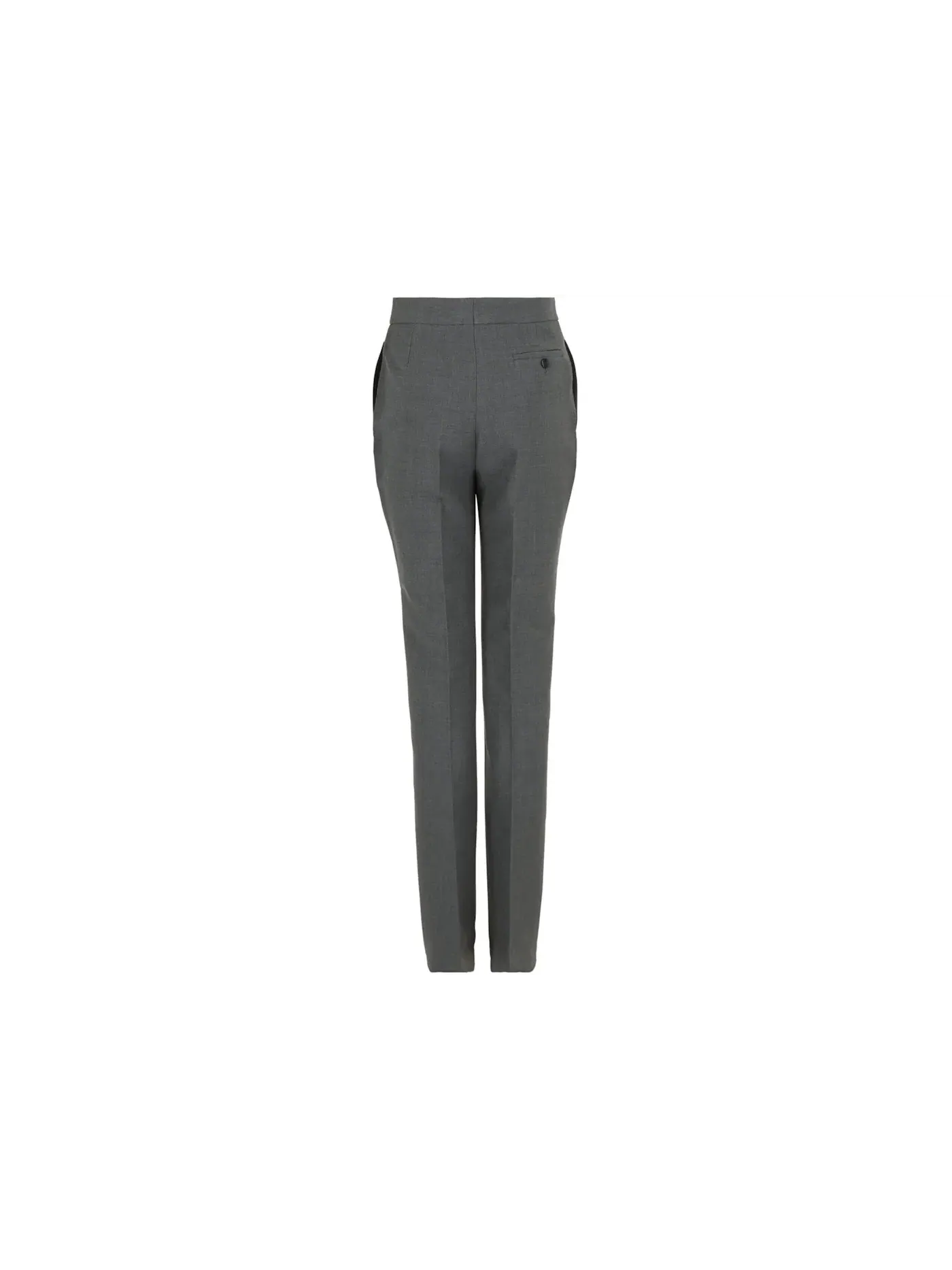 Женские брюки прямого кроя из шерсти Trousers Ferragamo — изображение 2 из 3, серый