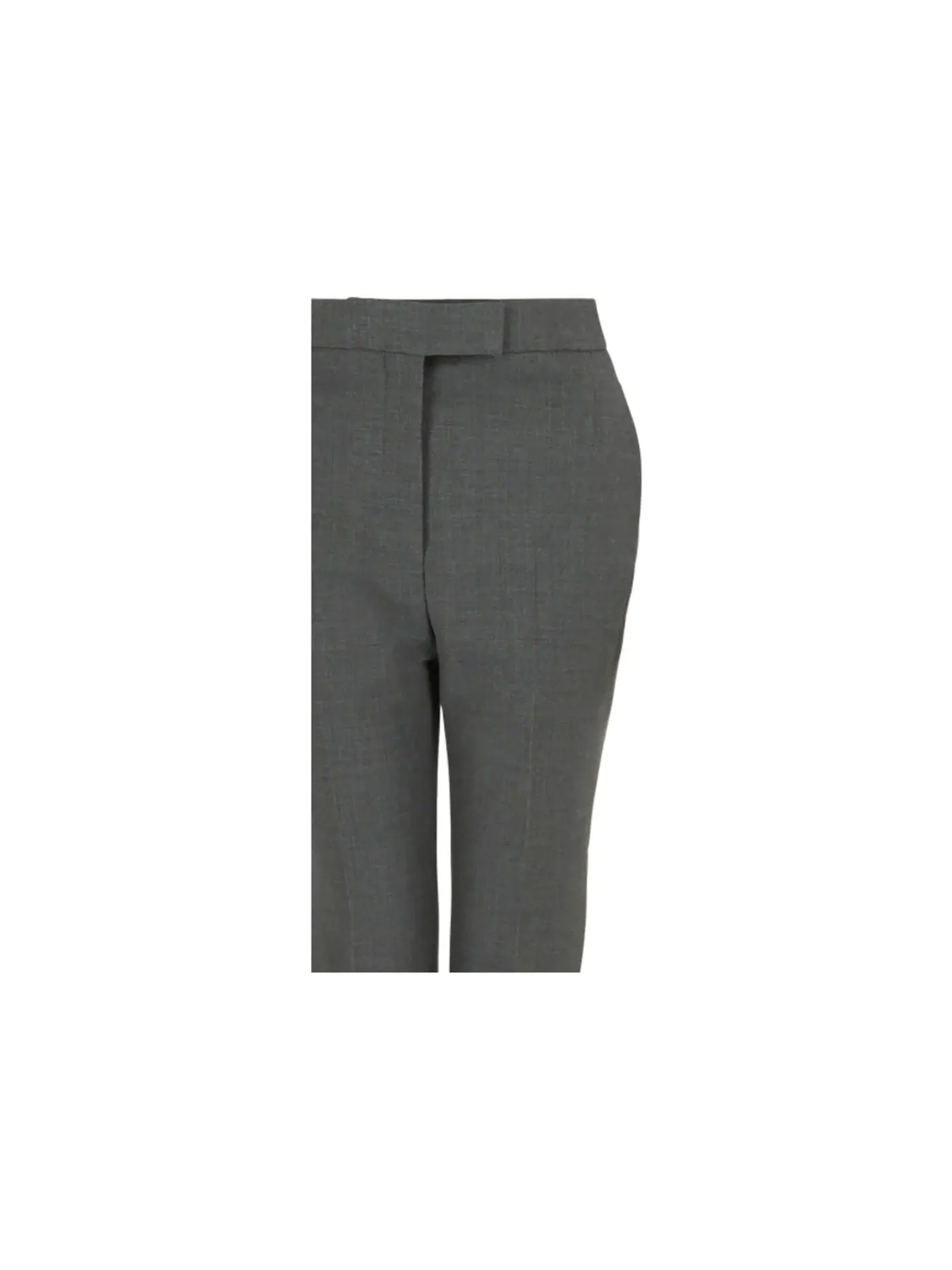 Женские брюки прямого кроя из шерсти Trousers Ferragamo — изображение 3 из 3, серый