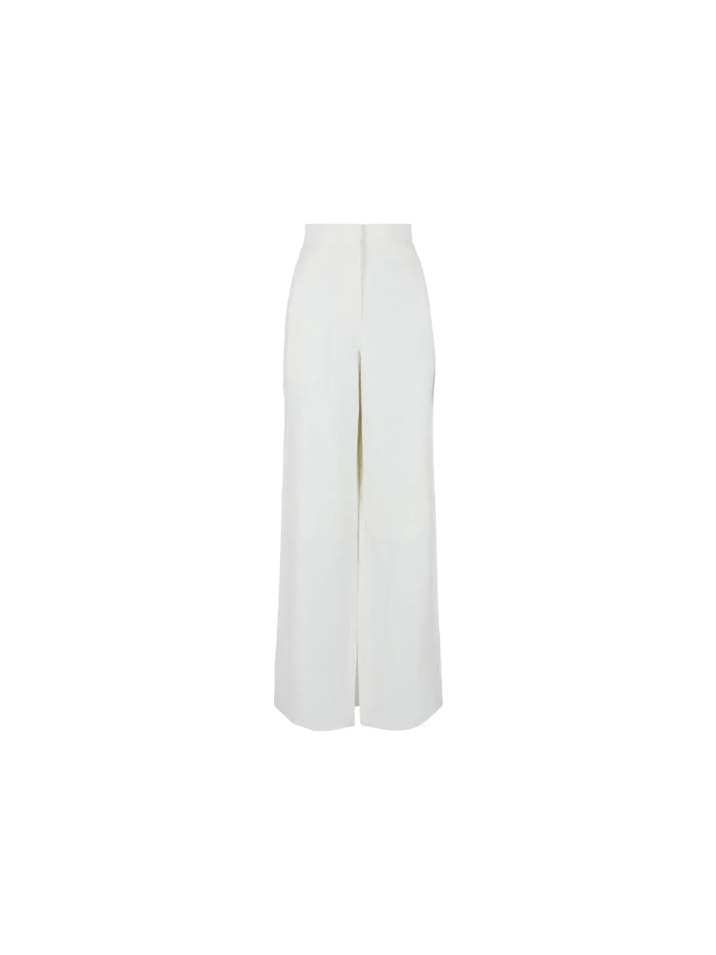 Женские широкие брюки из льна Pants Ferragamo — изображение 1 из 3, белый