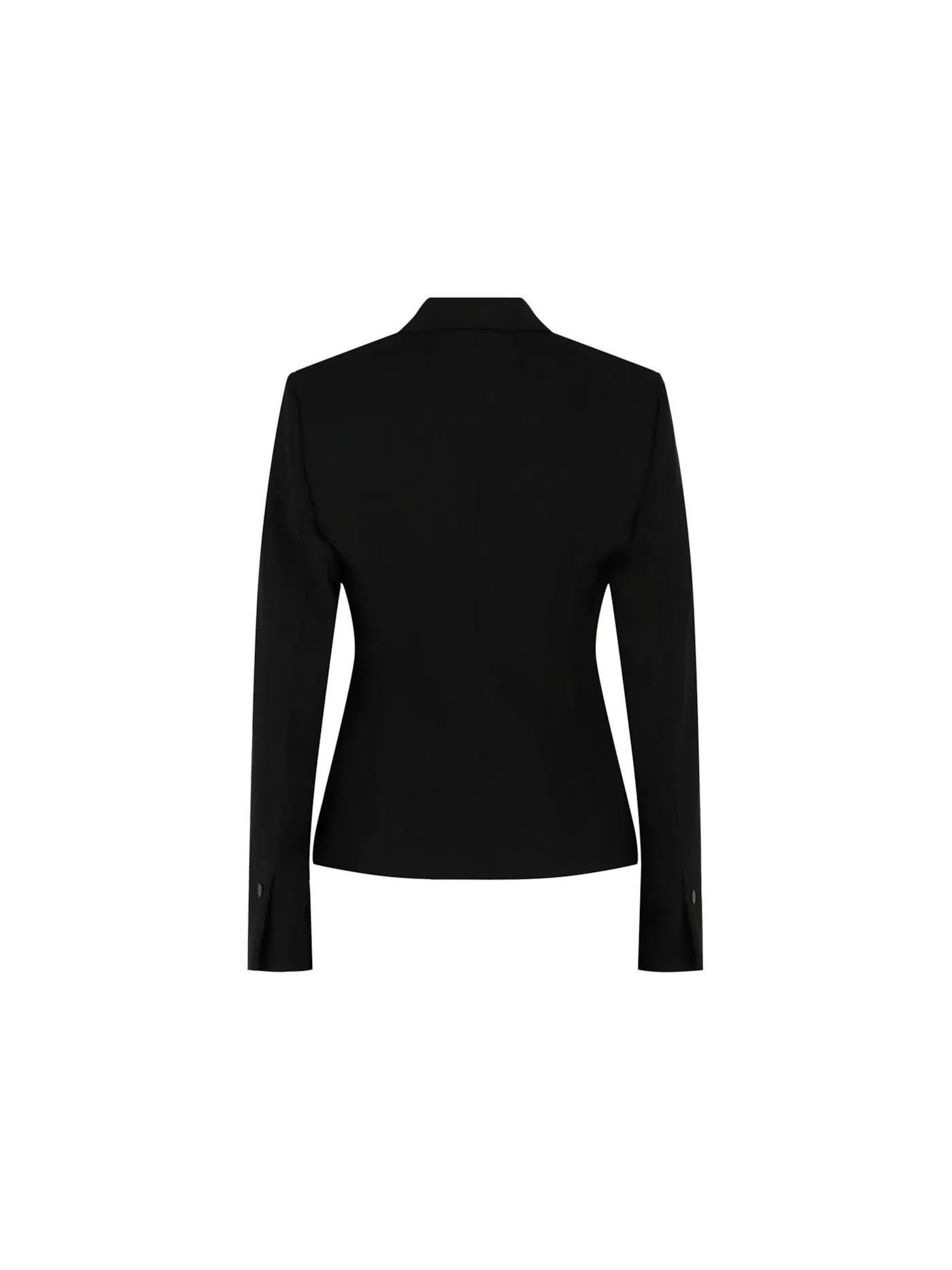 Женский пиджак из смесовой шерсти Blazer Ferragamo — изображение 2 из 3, черный