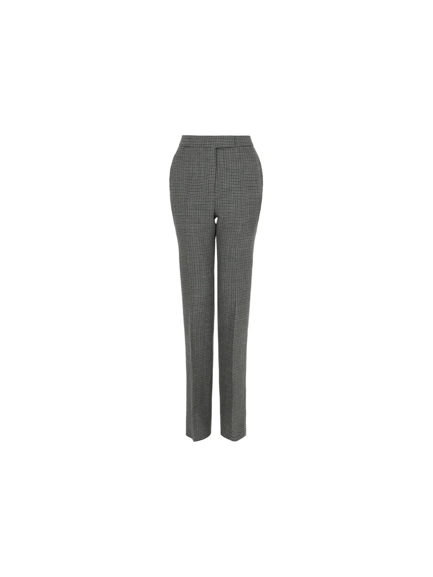 Женские брюки из шерсти с принтом Trousers Ferragamo — изображение 1 из 3, серый