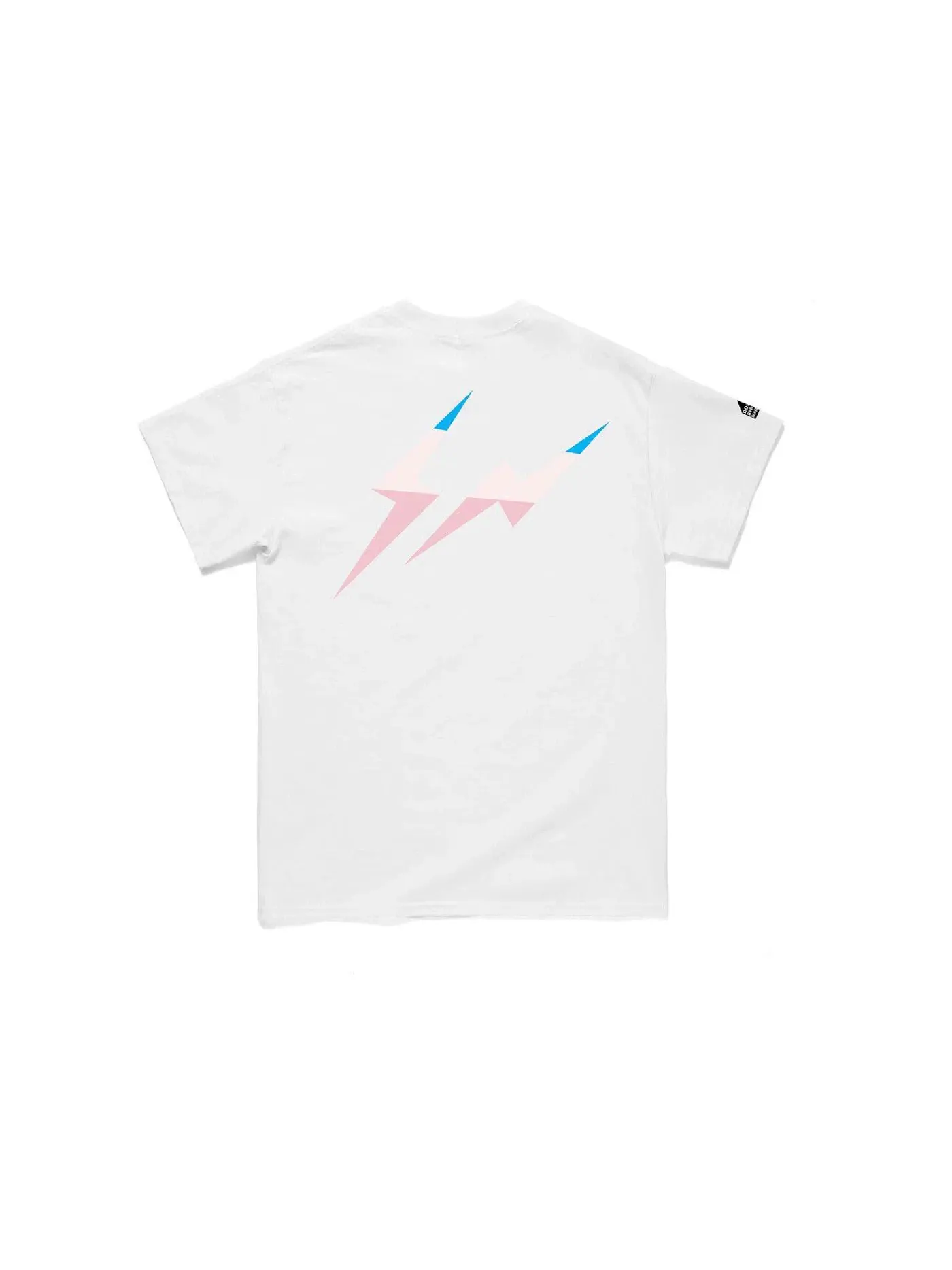 Мужская футболка с принтом Mew Chest Logo Fragment — изображение 2 из 2, белый