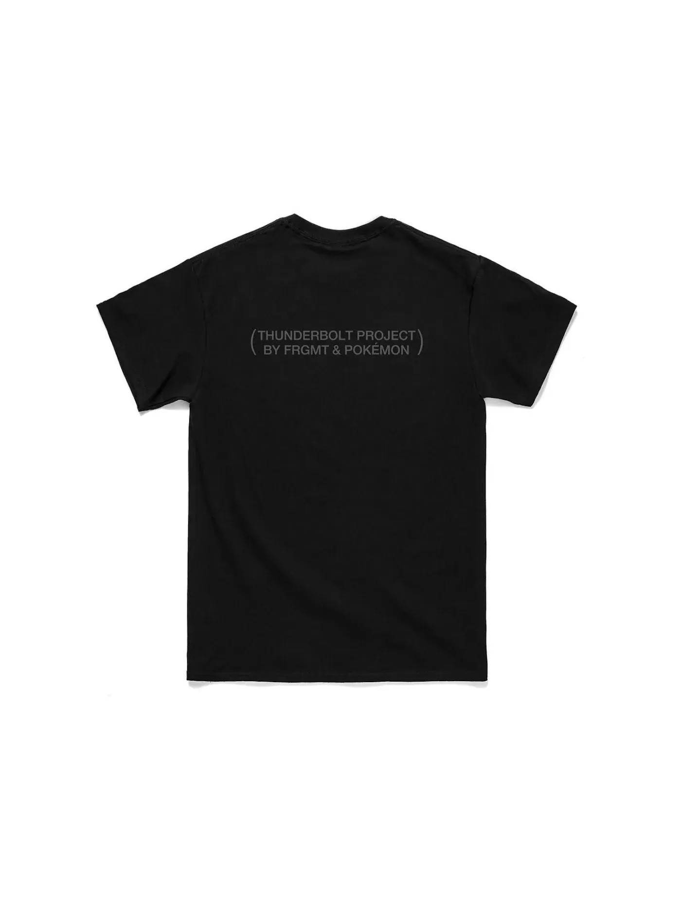 Мужская футболка с принтом FRGMT x Pokemon Pikachu Tee Fragment — изображение 2 из 2, черный