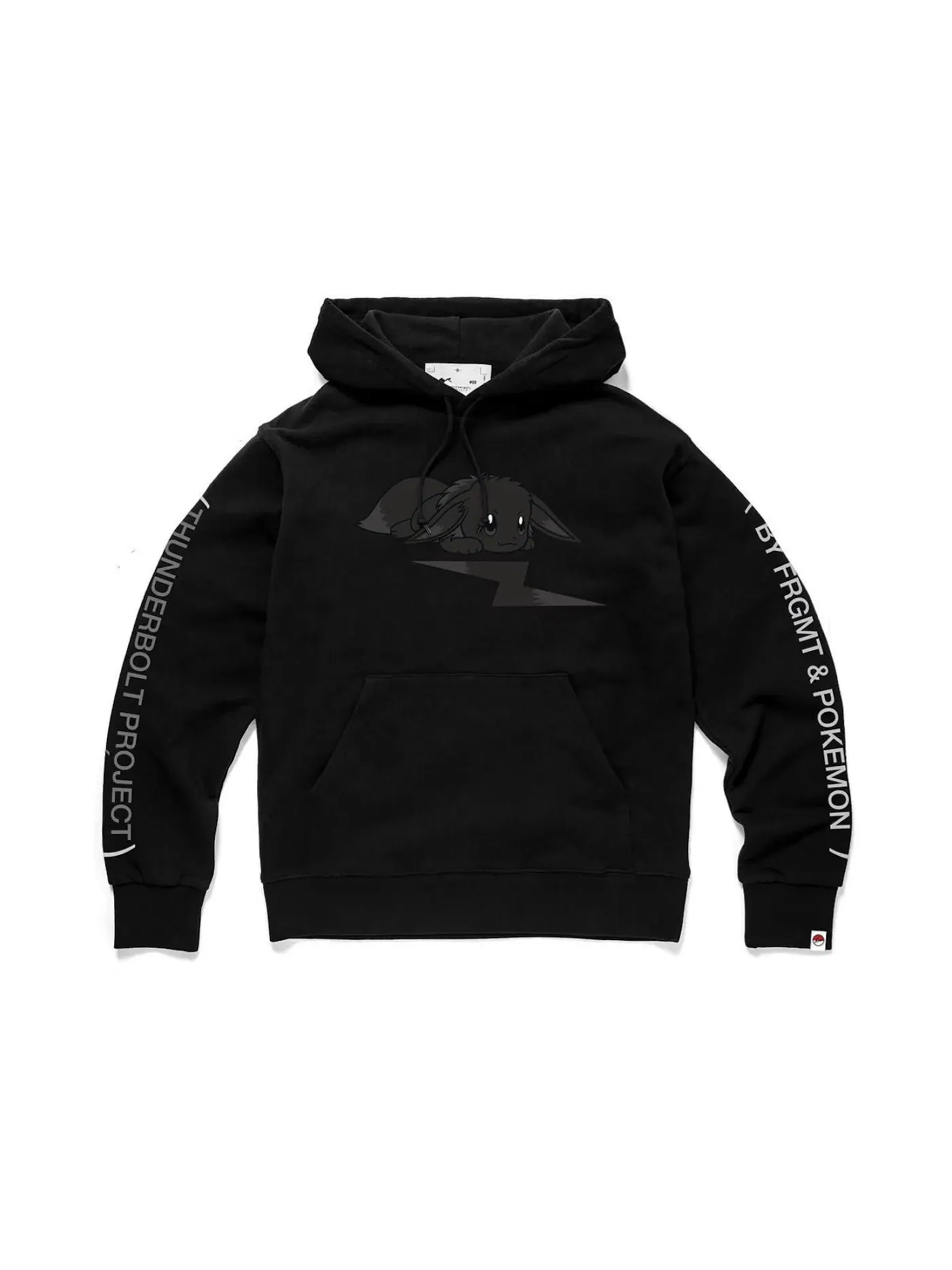 Мужской худи с принтом Fragment x Pokemon Eevee Hoodie Black