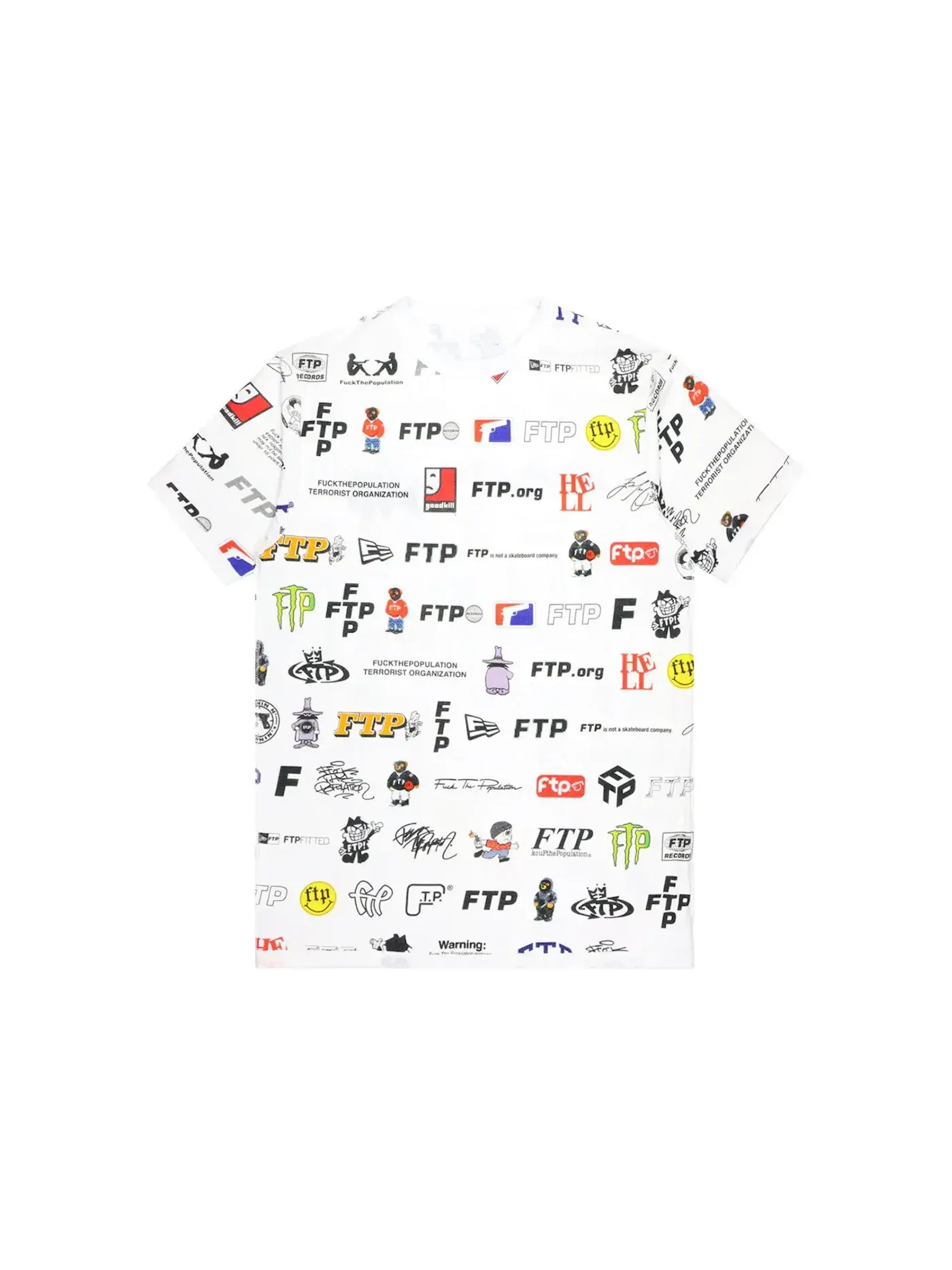Мужская футболка с принтом FTP 13 Year Anniversary Logo Tee — изображение 2 из 3, белый