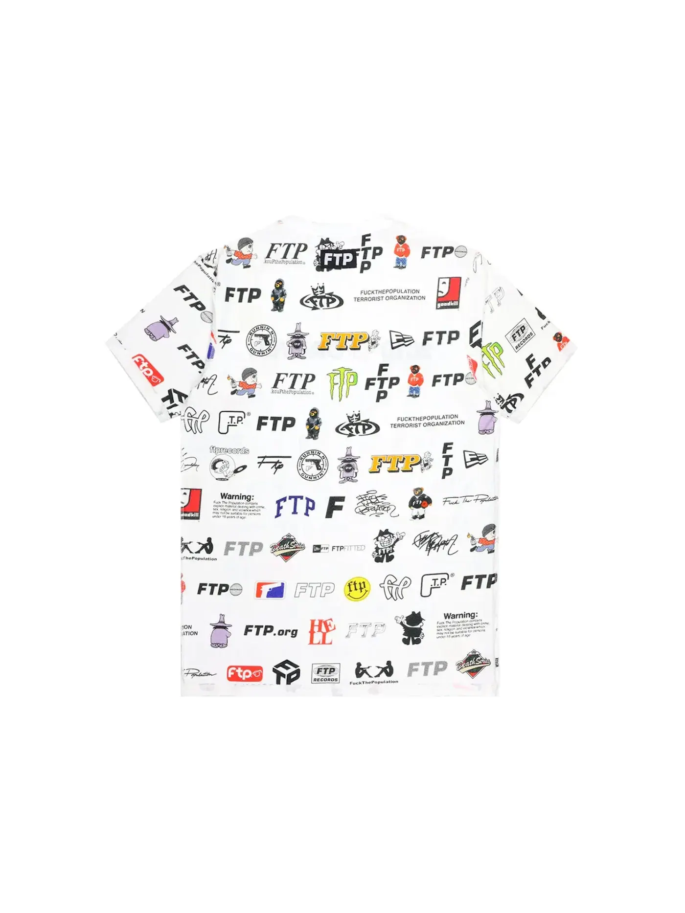 Мужская футболка с принтом FTP 13 Year Anniversary Logo Tee — изображение 3 из 3, белый