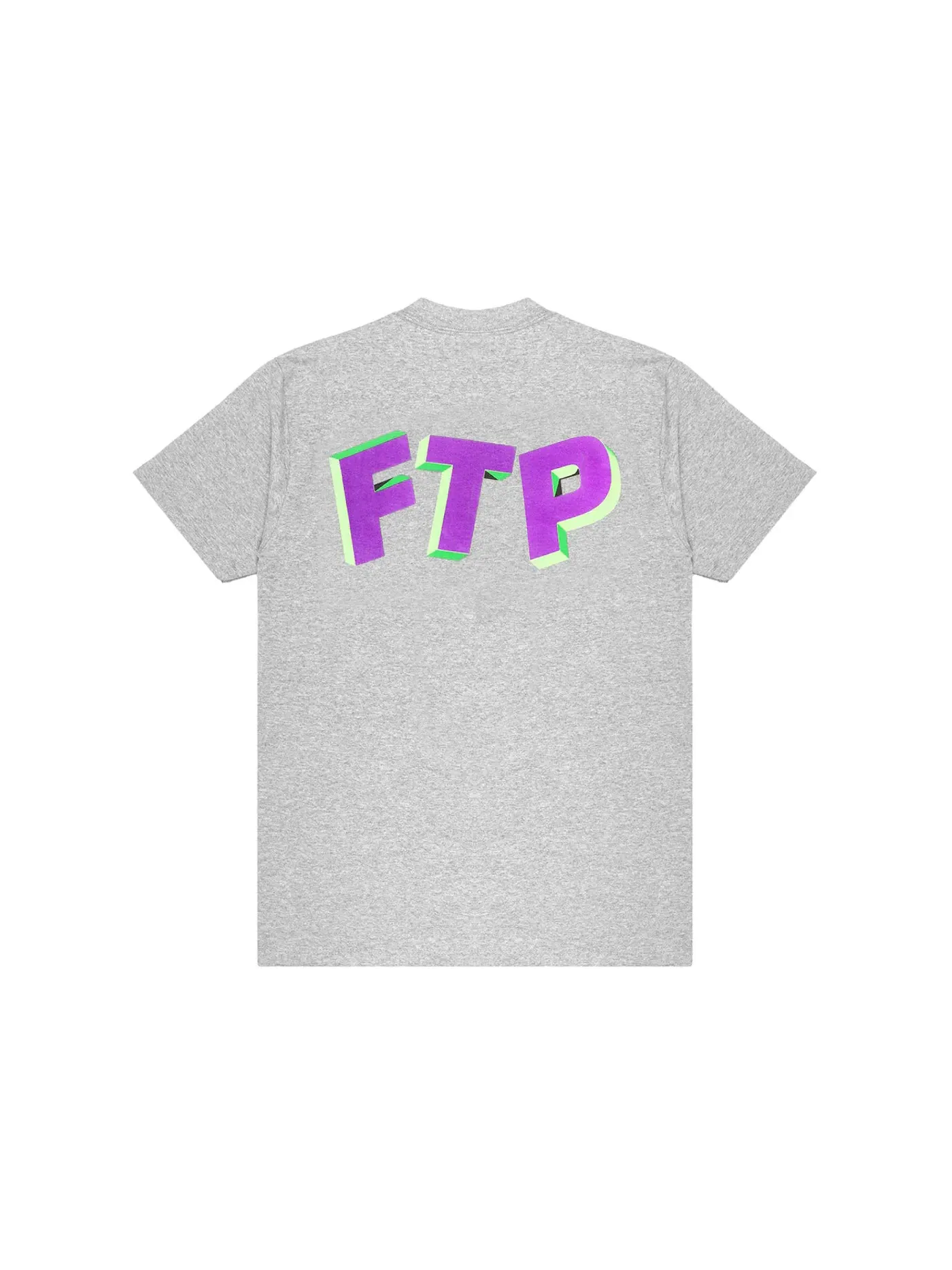 Мужская футболка с принтом FTP 3D Logo Tee — изображение 2 из 2, серый