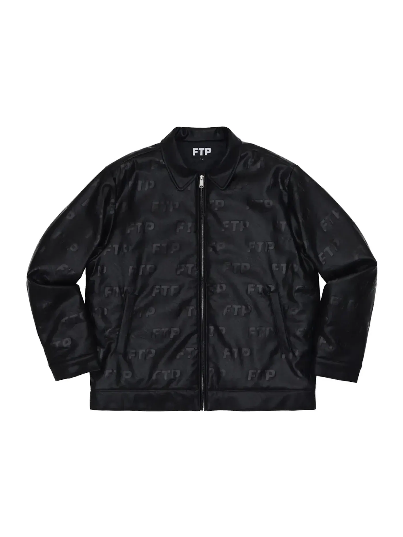 Мужская куртка из искусственной кожи с принтом FTP Allover Faux Leather Jacket