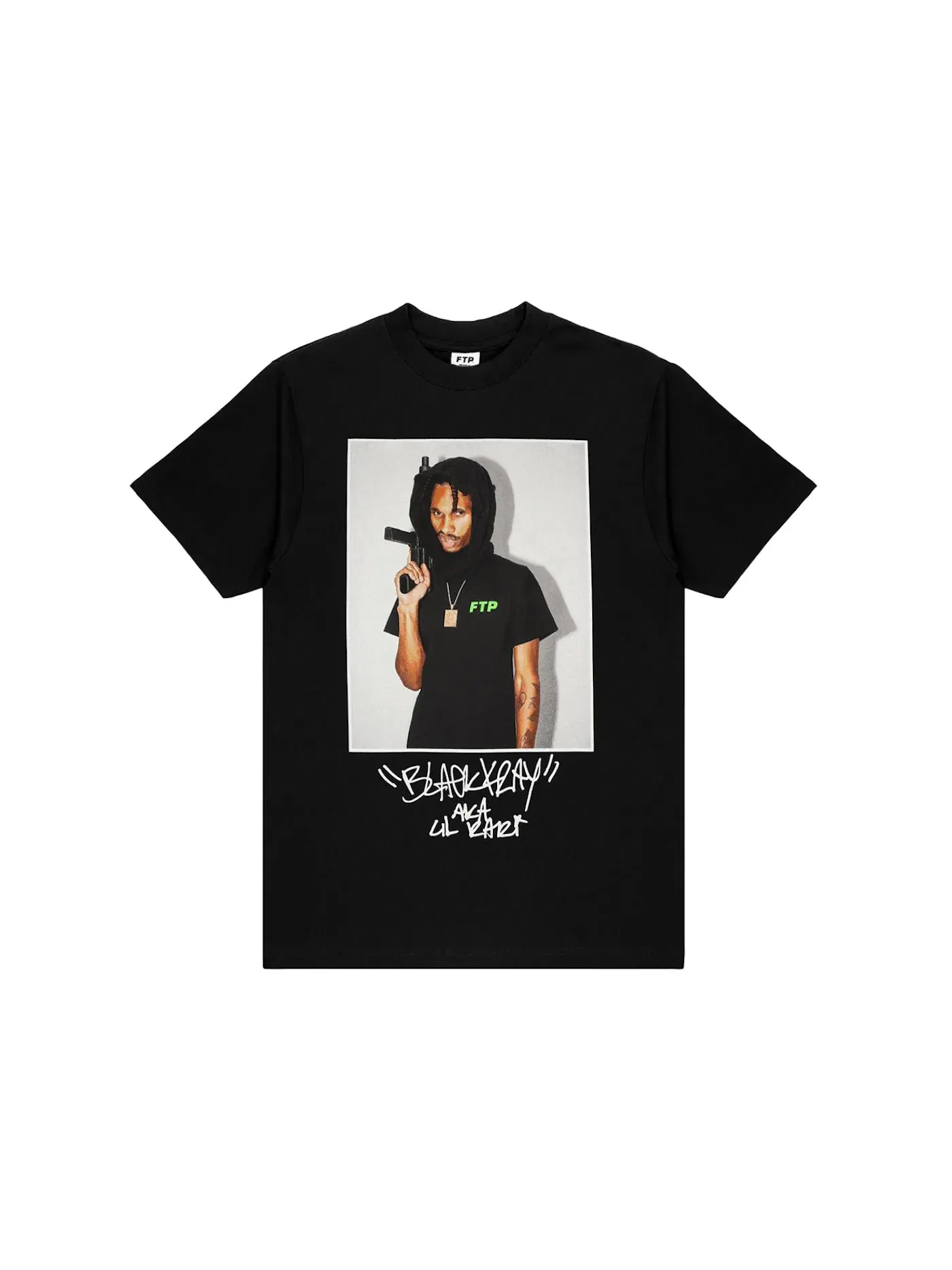 Мужская футболка с принтом FTP Black Kray Photo Tee — изображение 1 из 1, черный