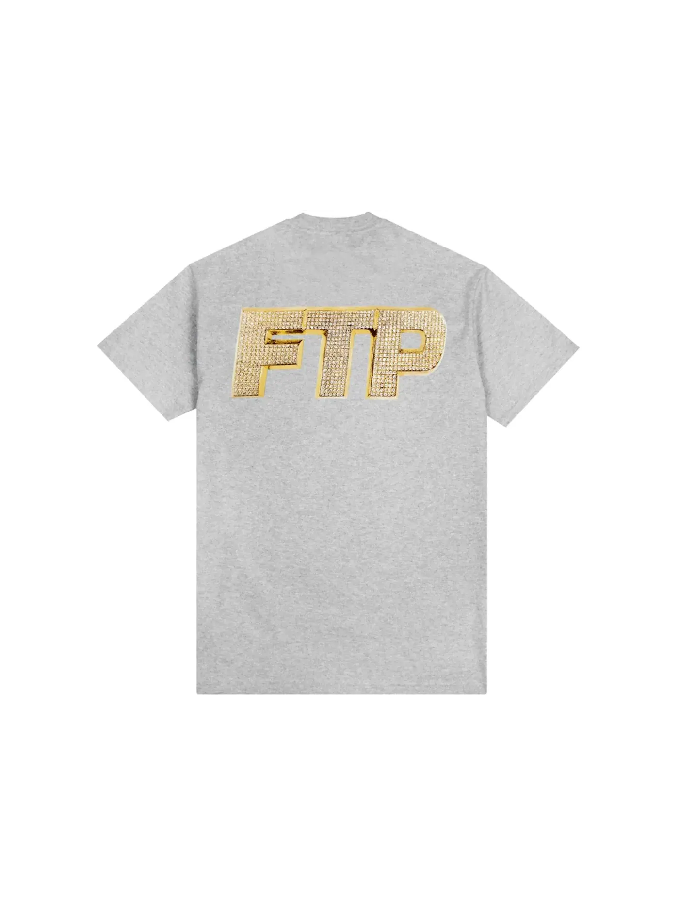 Мужская футболка с принтом FTP Bling Logo Tee — изображение 2 из 2, серый