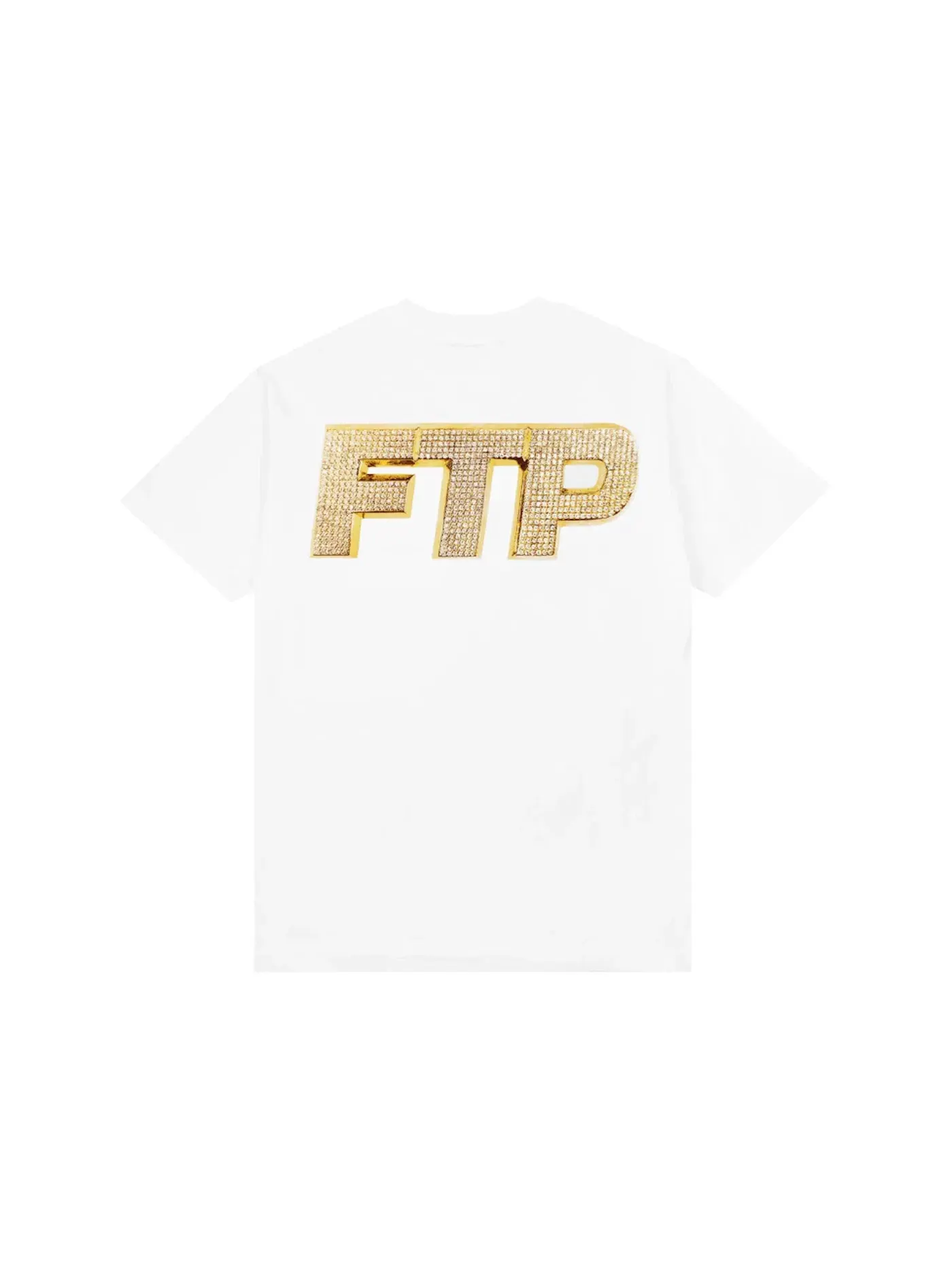 Мужская футболка с принтом FTP Bling Logo Tee — изображение 2 из 2, белый
