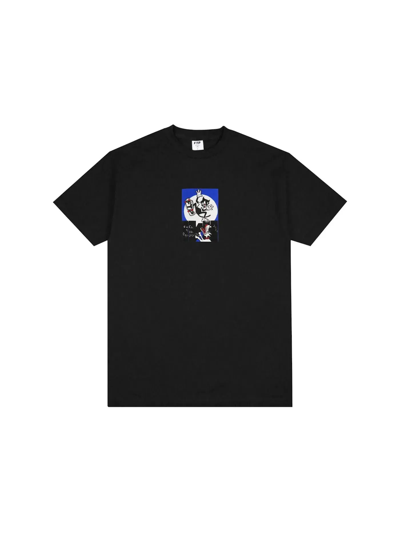 Мужская футболка с принтом FTP Tee — изображение 1 из 1, черный