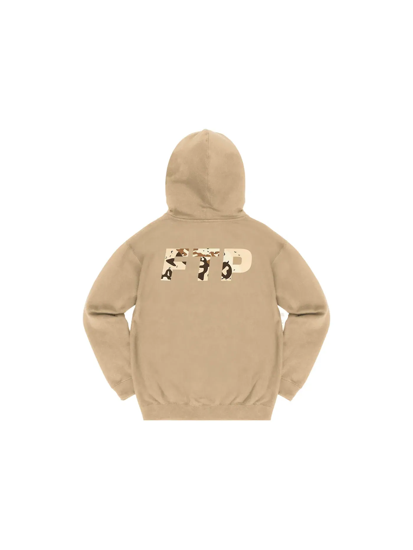 Мужской пуловер с камуфляжным принтом FTP Desert Camo Logo Pullover — изображение 2 из 2, хаки