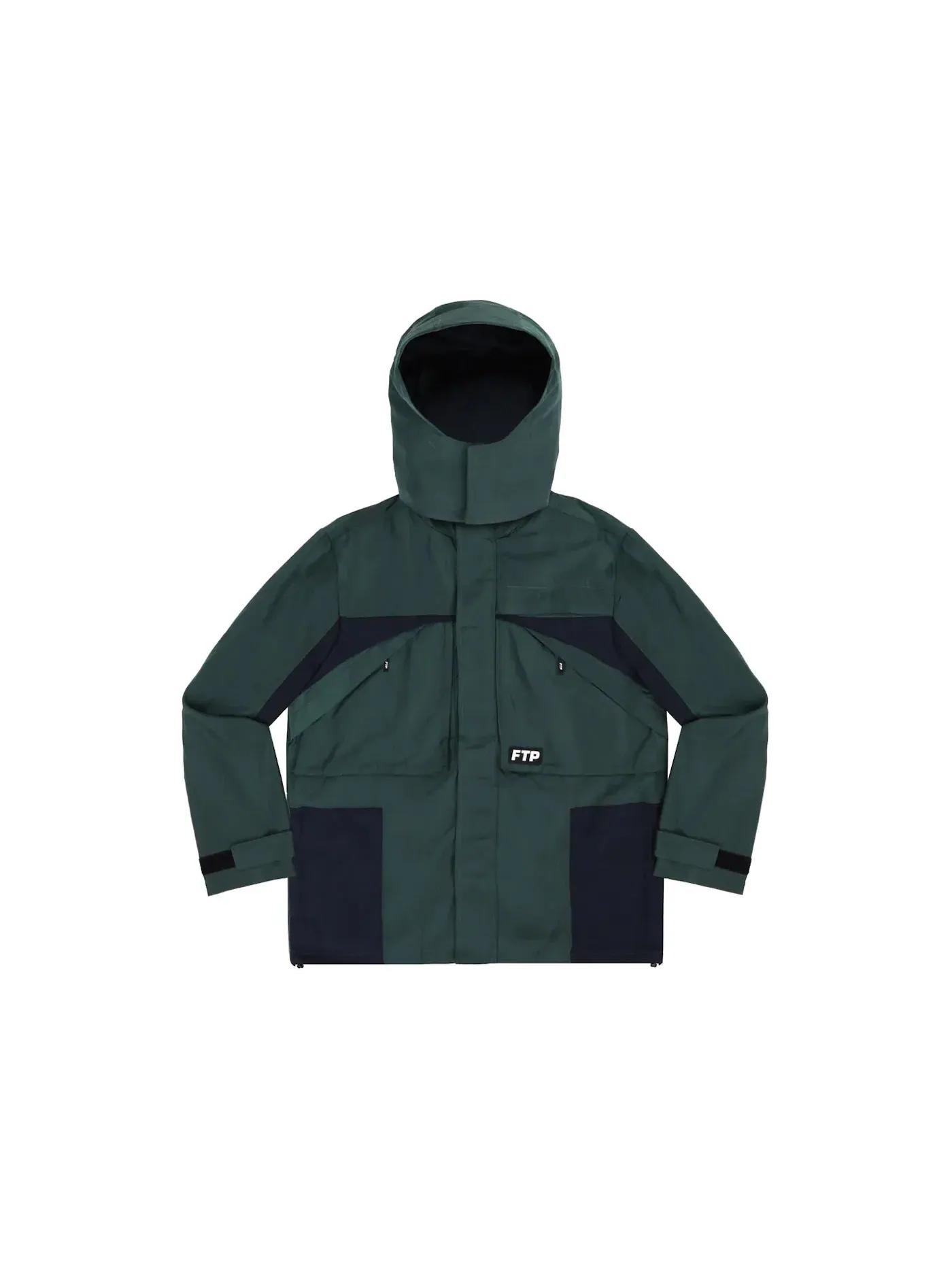 Мужская куртка с накладными карманами FTP F-187 Cargo Jacket — изображение 1 из 2, зеленый