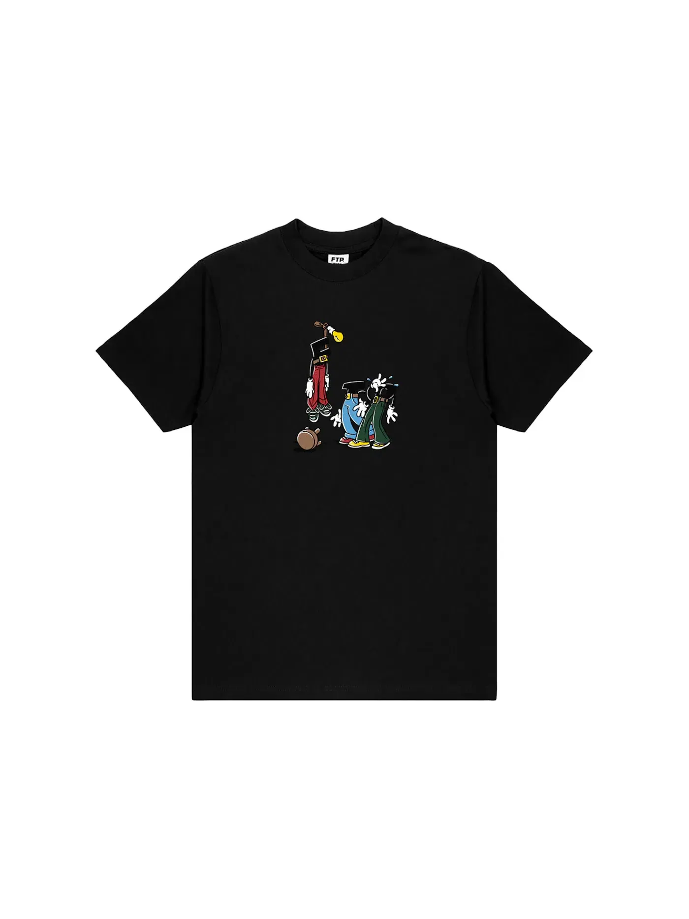 Мужская футболка с принтом FTP Tee — изображение 1 из 1, черный