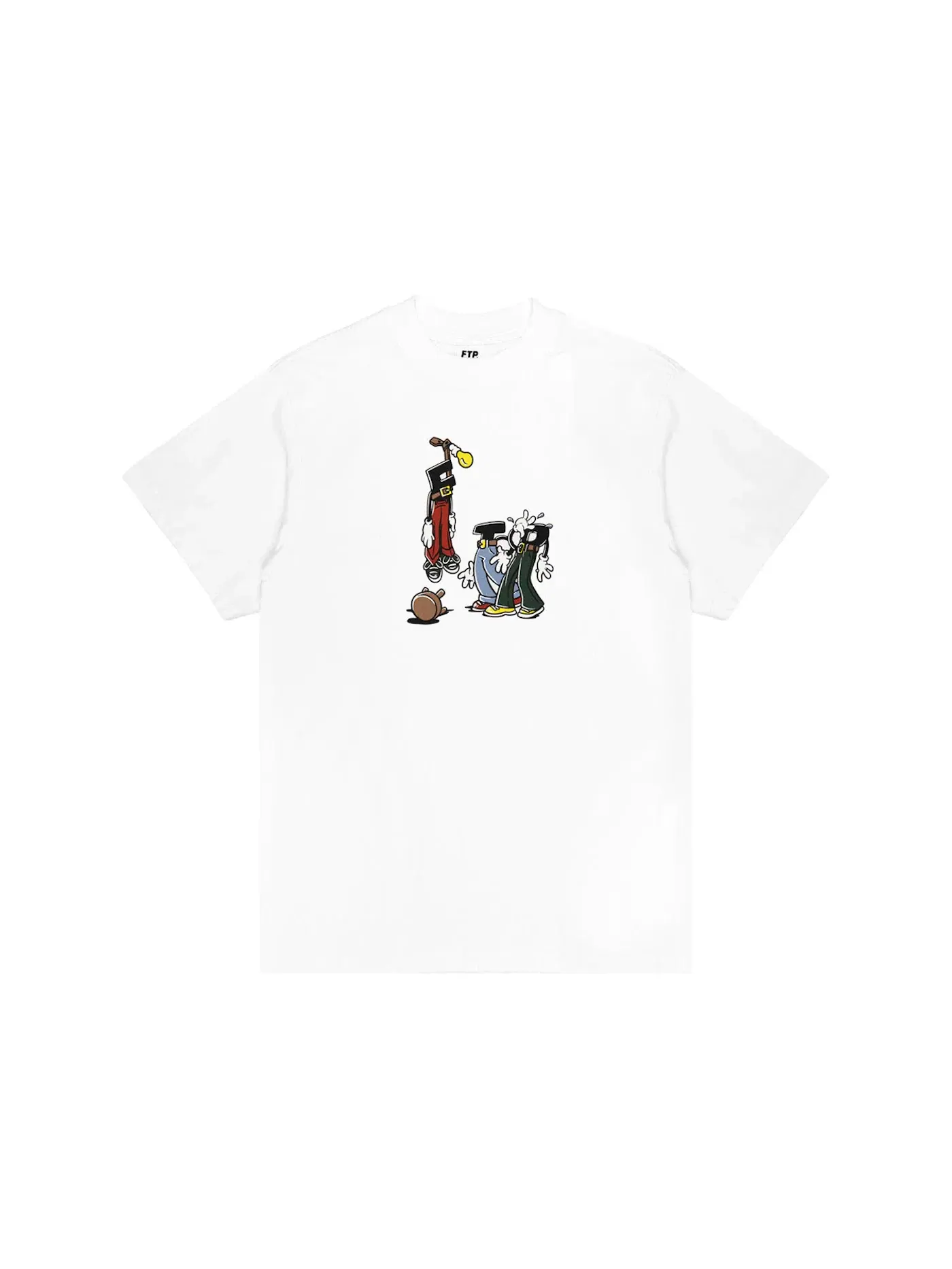 Мужская футболка с принтом FTP Tee — изображение 1 из 1, белый