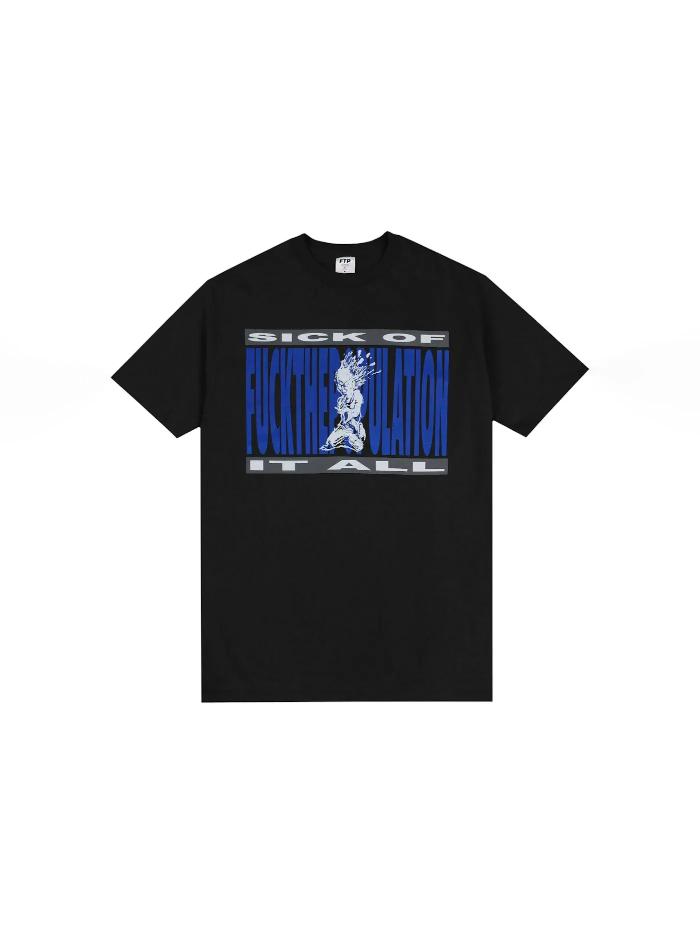 Мужская футболка с принтом FTP Tee — изображение 1 из 1, черный
