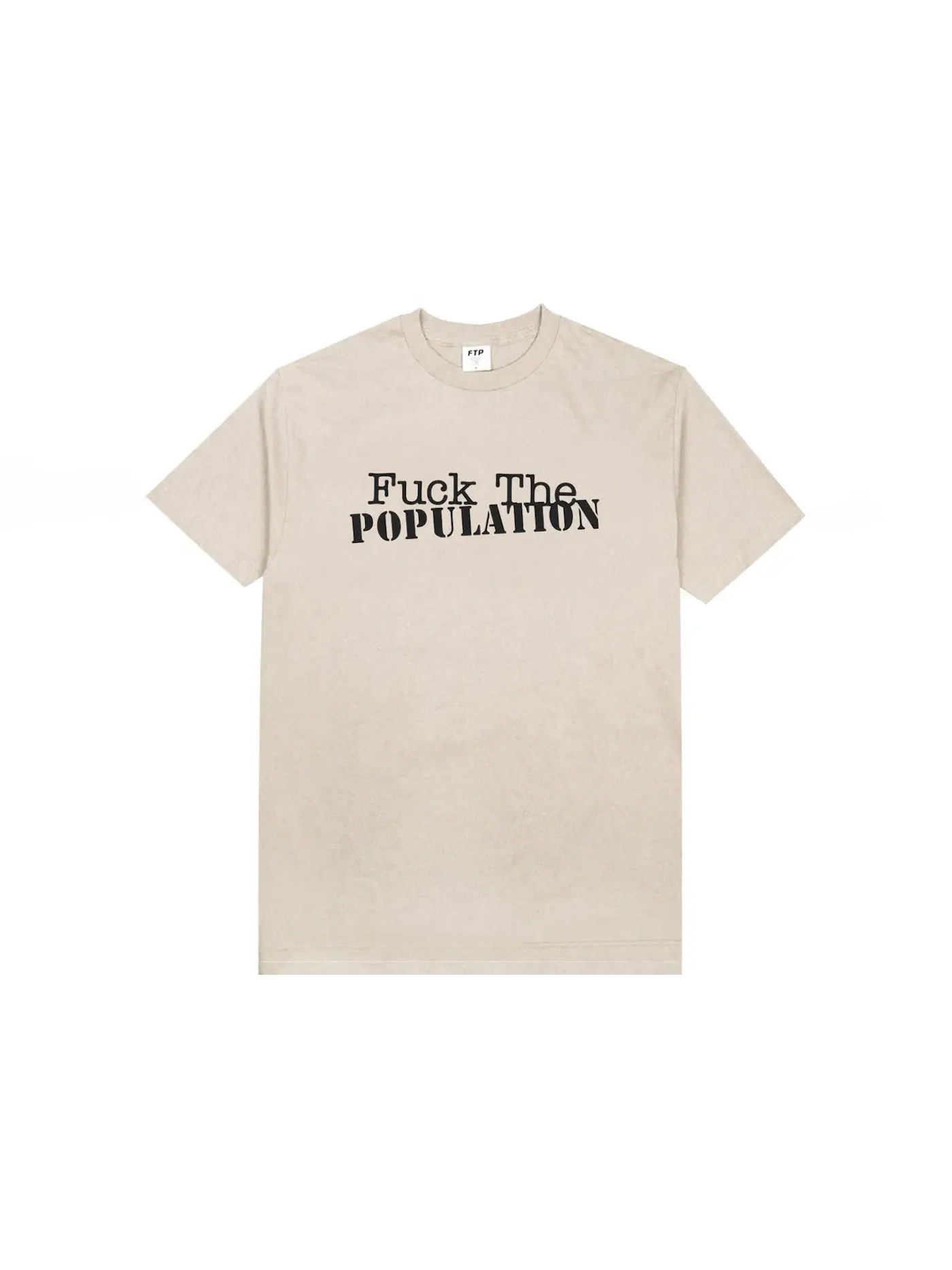Мужская футболка с принтом FTP Tee — изображение 1 из 1, бежевый