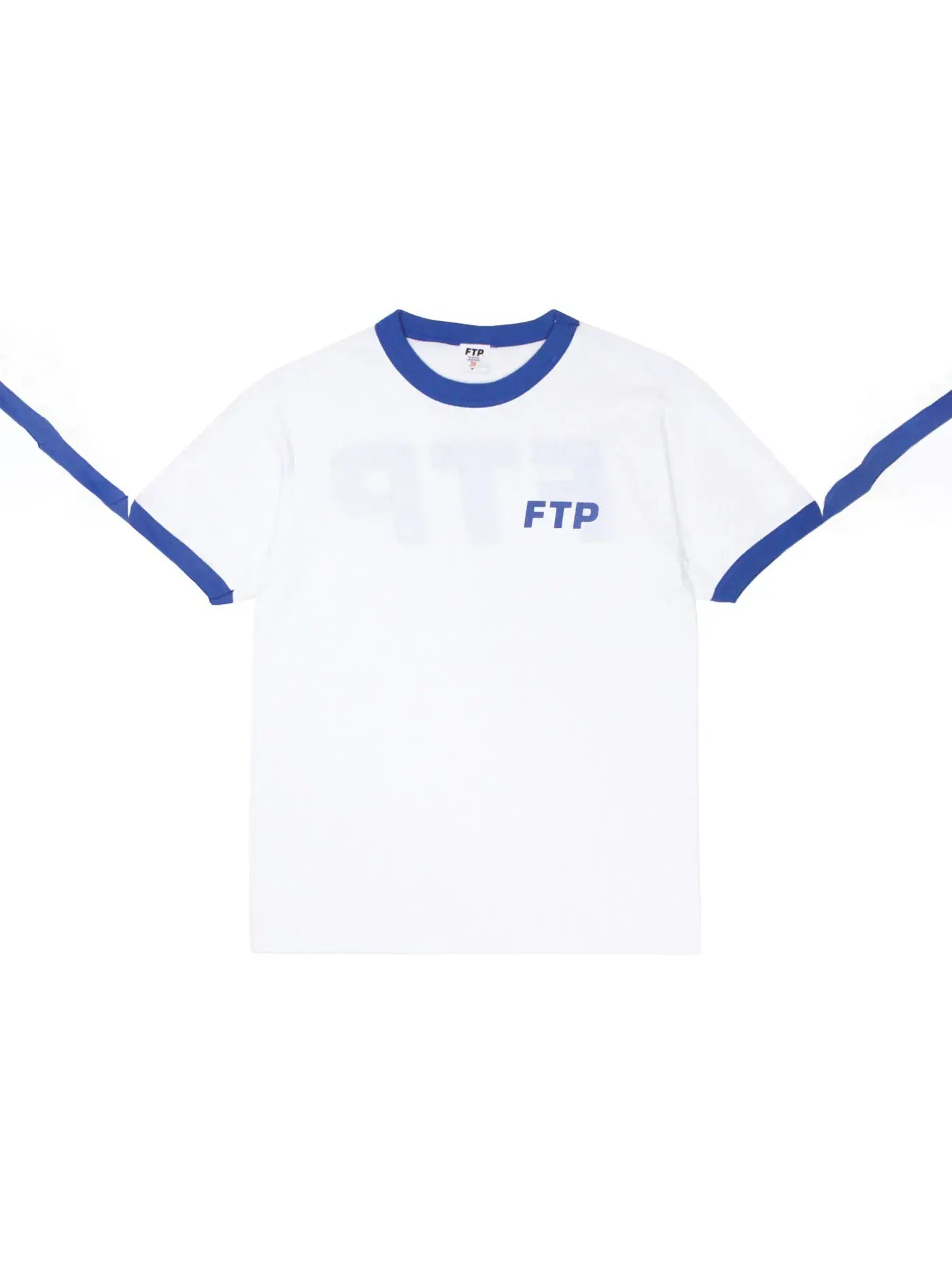 Мужская футболка с контрастной отделкой FTP Logo Ringer Tee FTP — изображение 1 из 2, королевский