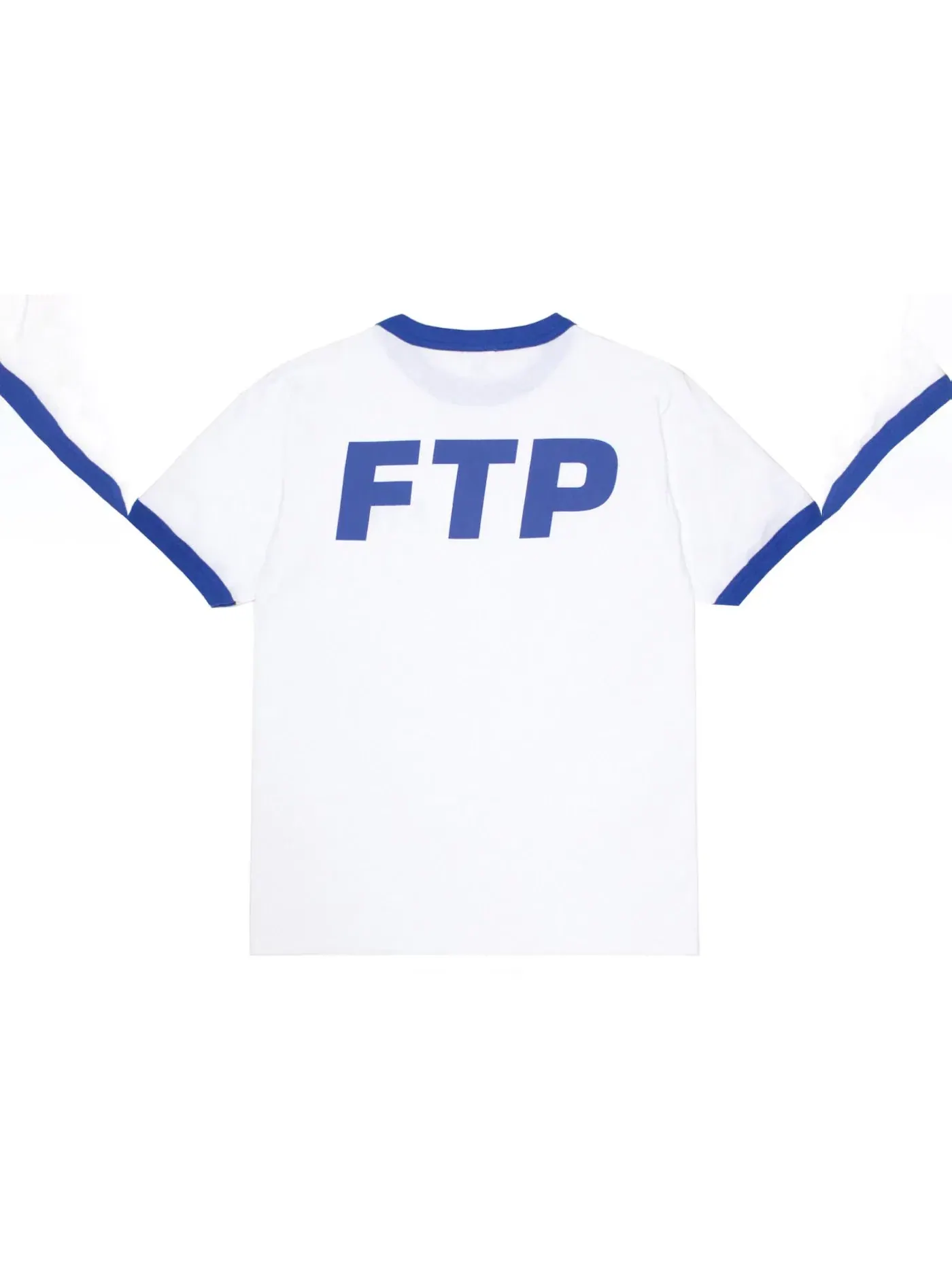 Мужская футболка с контрастной отделкой FTP Logo Ringer Tee FTP — изображение 2 из 2, королевский