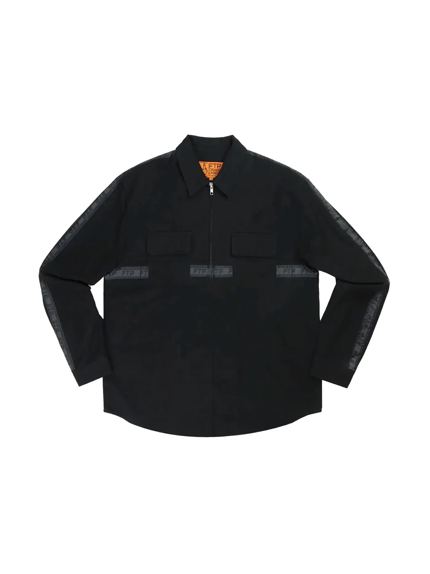 Мужская рубашка с молнией и логотипом FTP, Model Shirt — изображение 1 из 2, черный