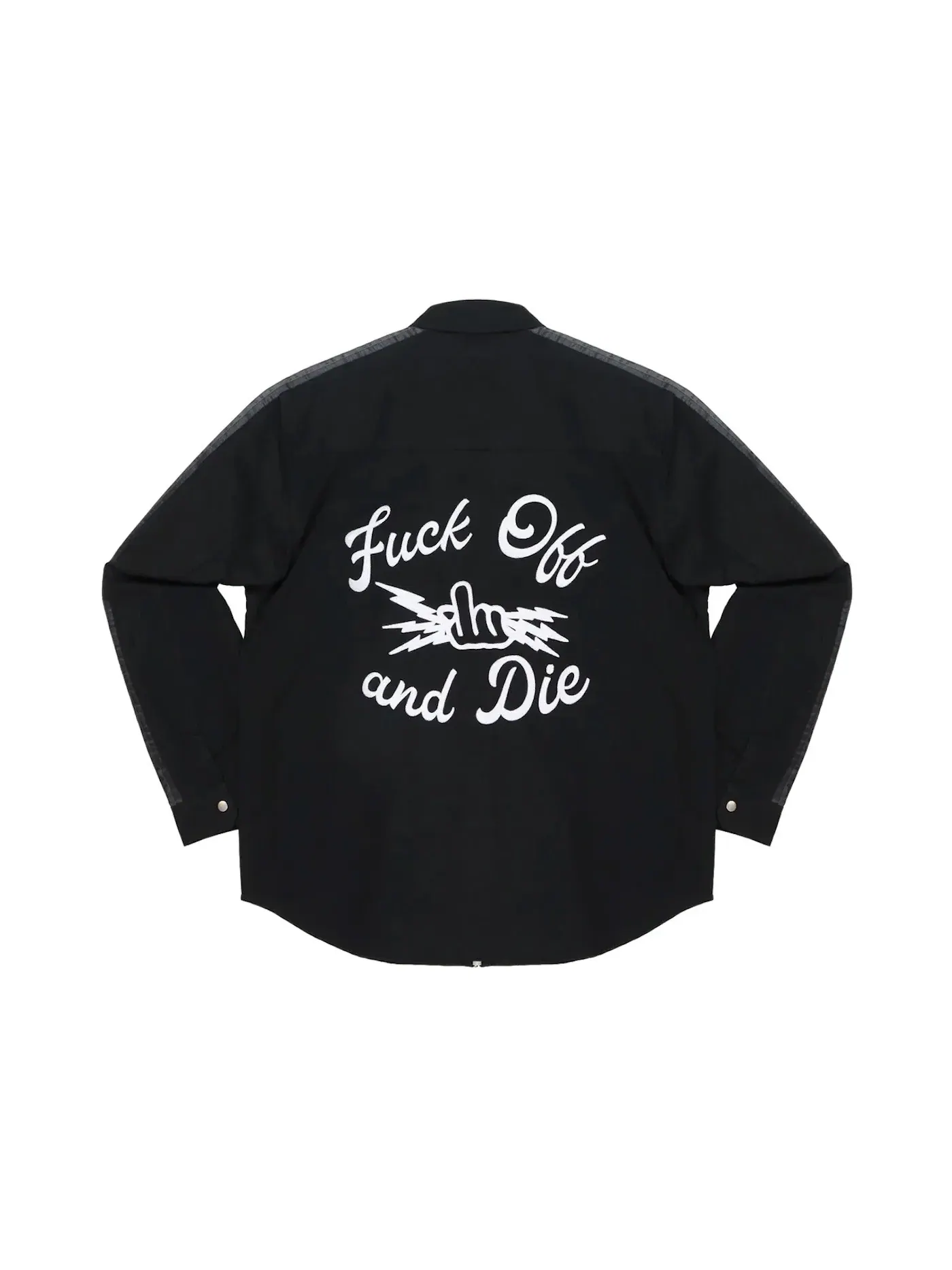 Мужская рубашка с молнией и логотипом FTP, Model Shirt — изображение 2 из 2, черный