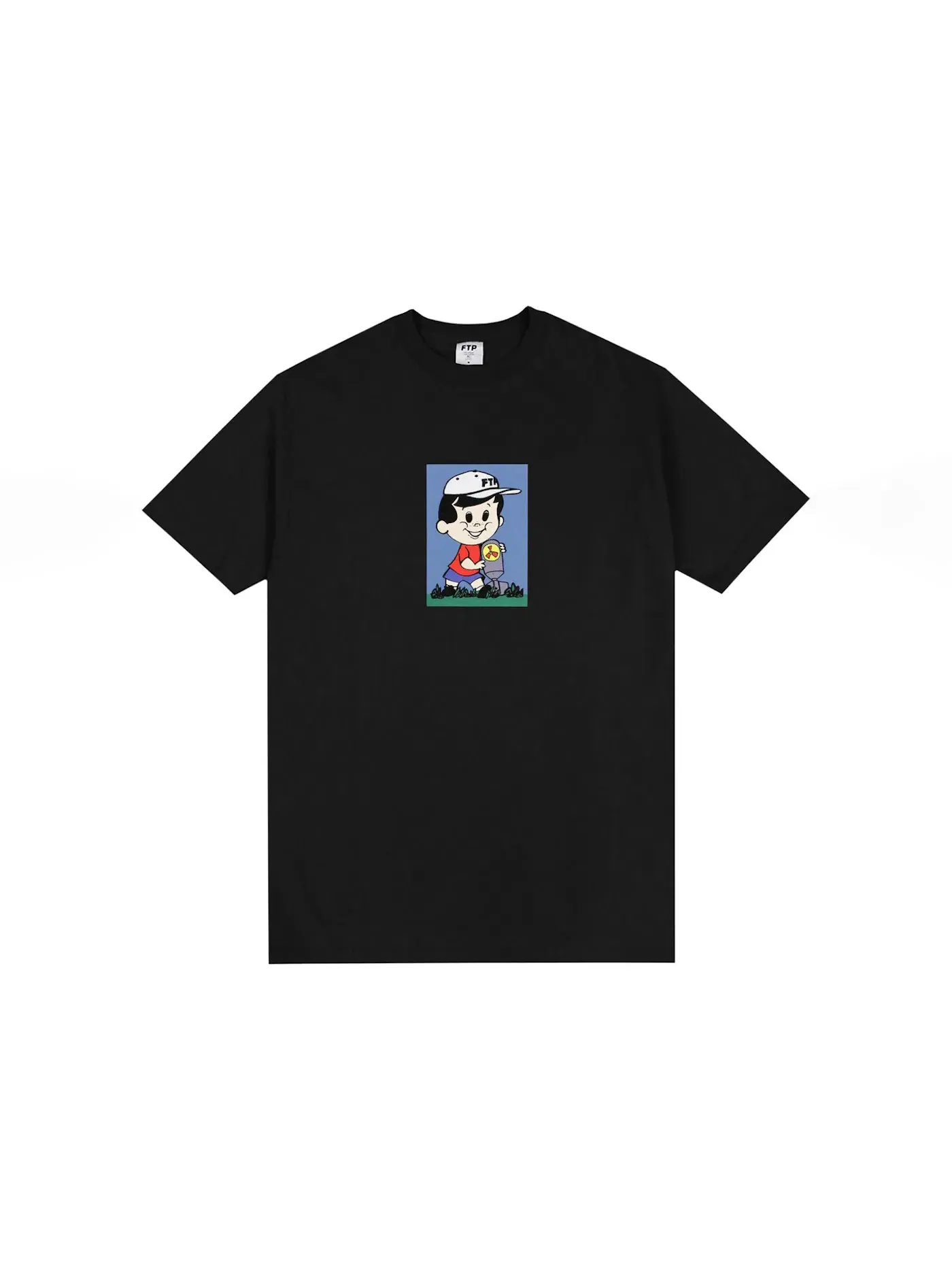 Мужская футболка с принтом Nukeboy Tee FTP — изображение 1 из 1, черный