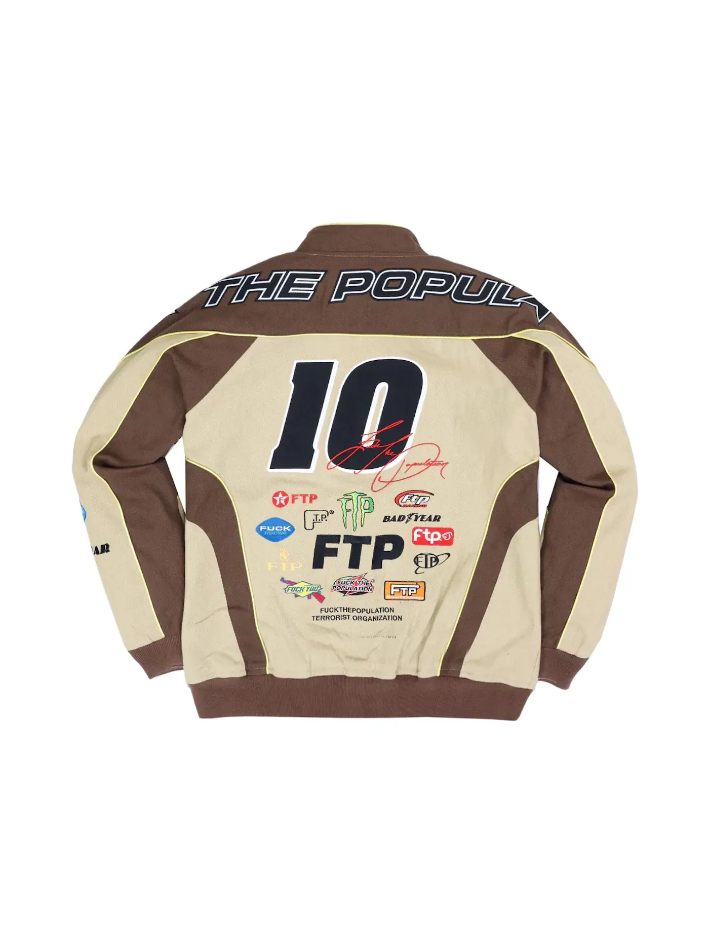 Мужская куртка без рукавов FTP Pitcrew Jacket — изображение 2 из 2, бежевый